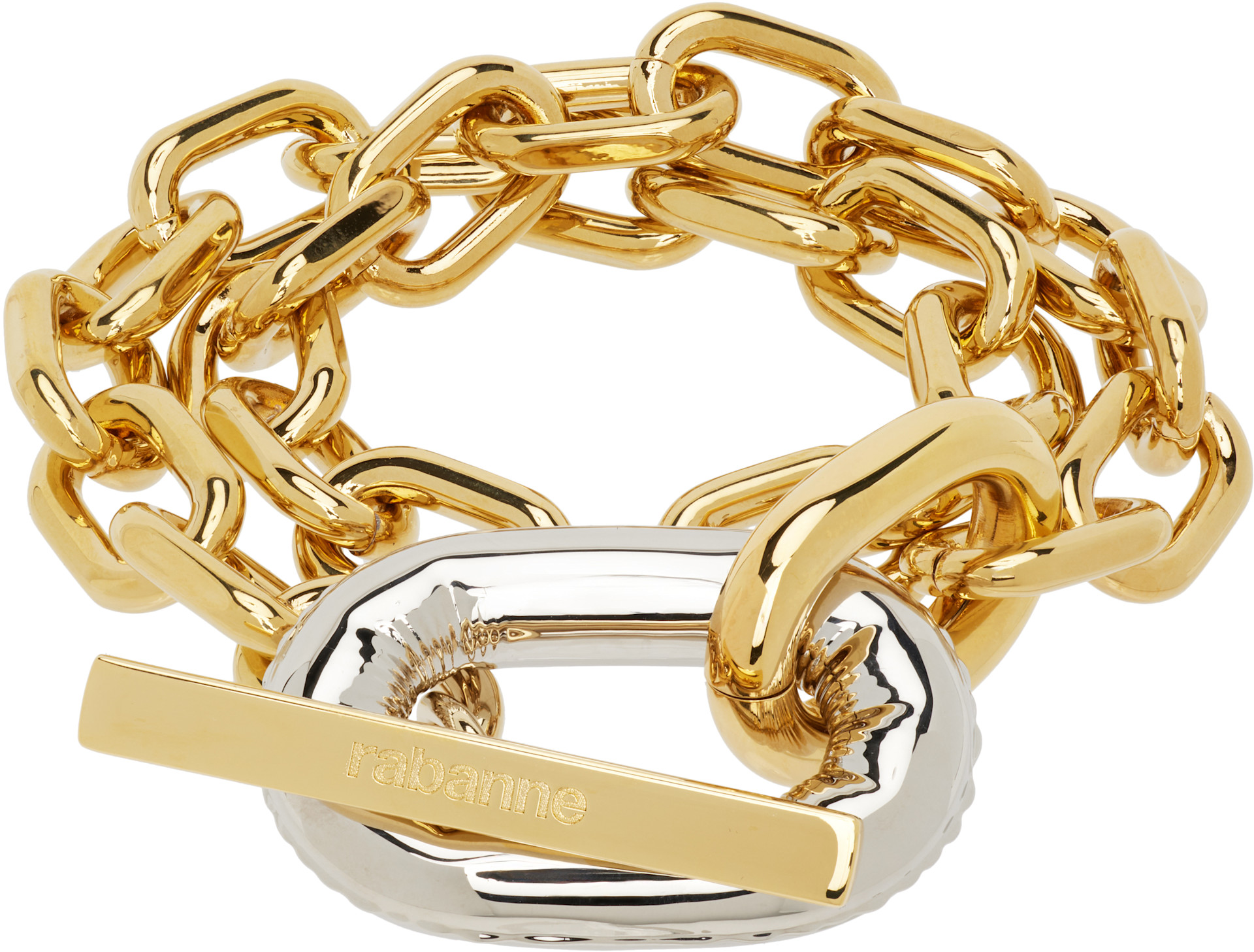 Rabanne - Bracelet à fermoir à traverse