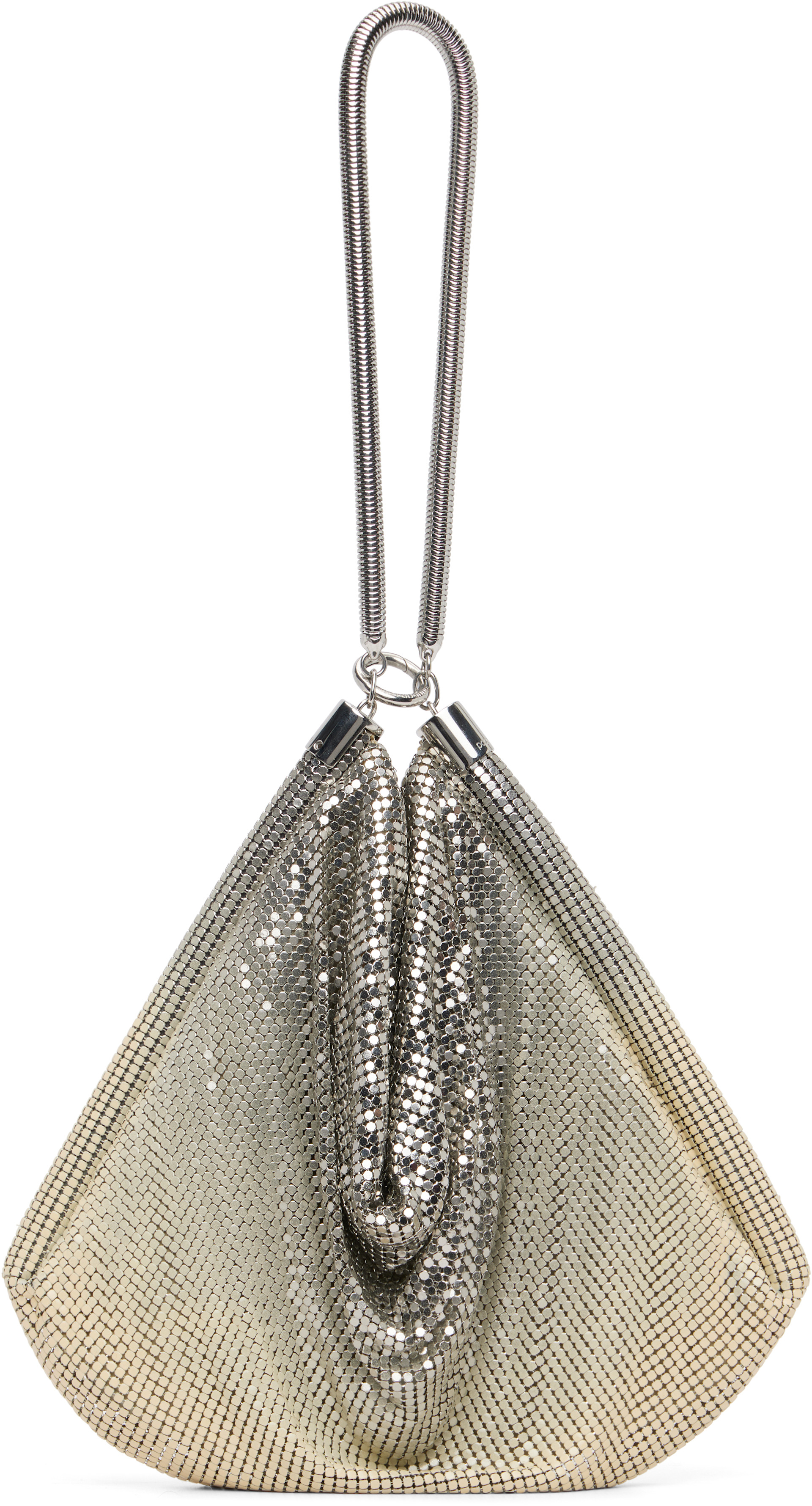 rabanne ラバンヌ CASE CHAINE TELEPHONE チェーン Rabanne: Silver Chainmail Pocket Bag | SSENSE