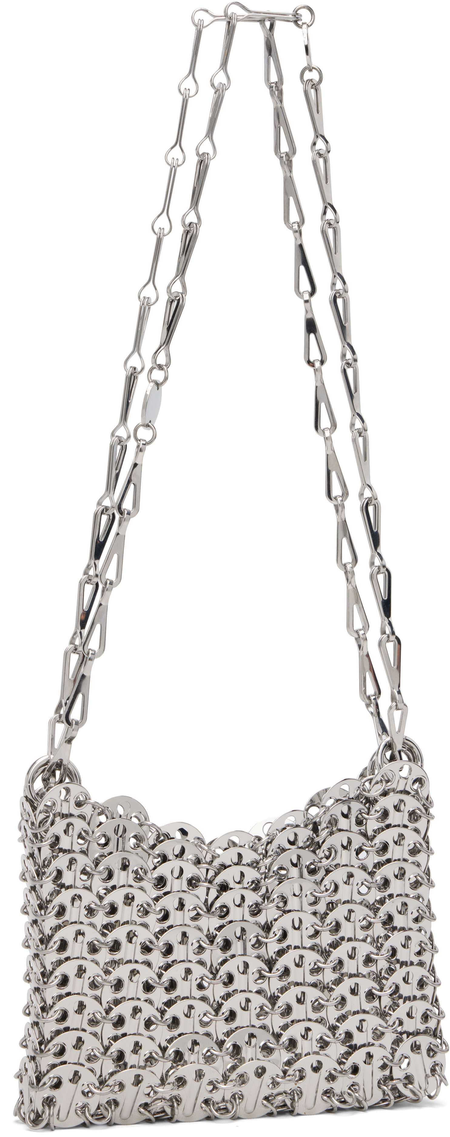 Rabanne: Silver Iconic Nano 1969 Bag | SSENSE