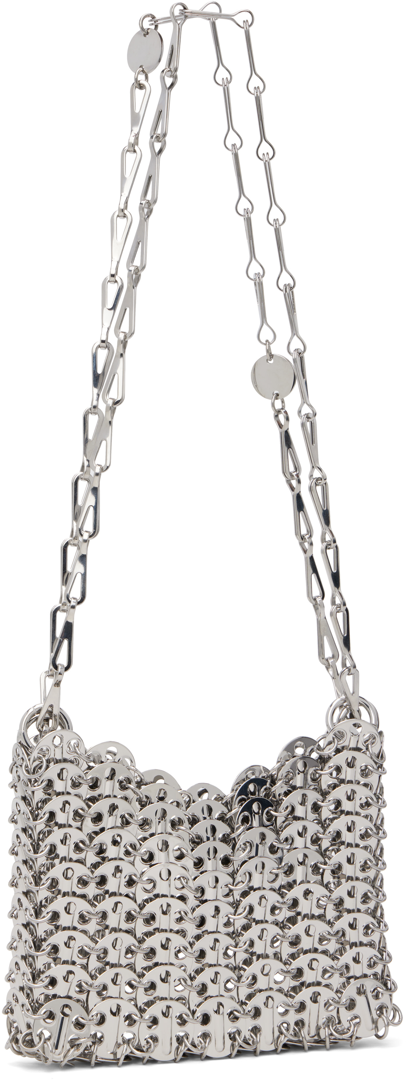 Rabanne: Silver Iconic Nano 1969 Bag | SSENSE