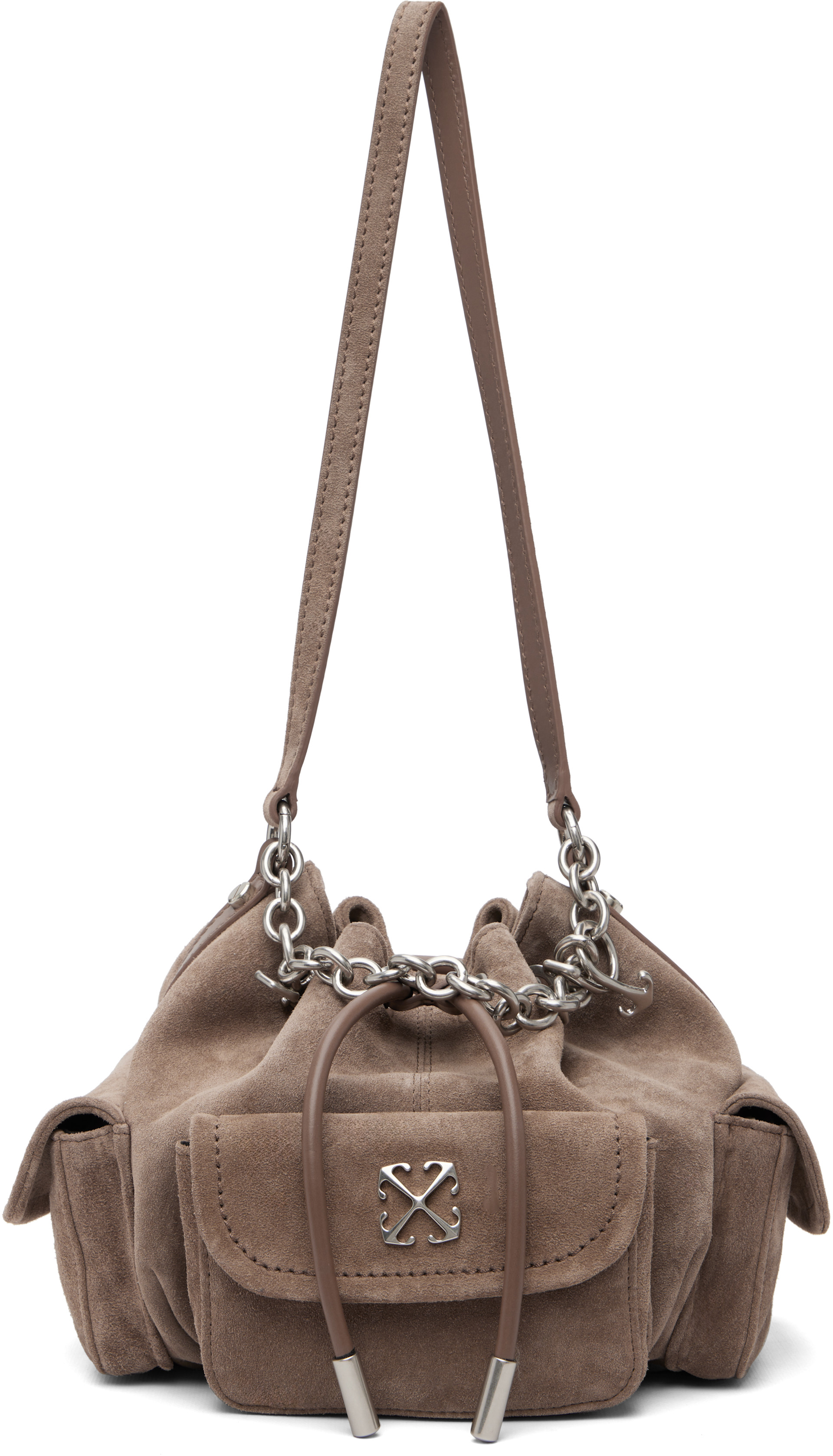 Off-White - Sac seau Dumbo.B brun