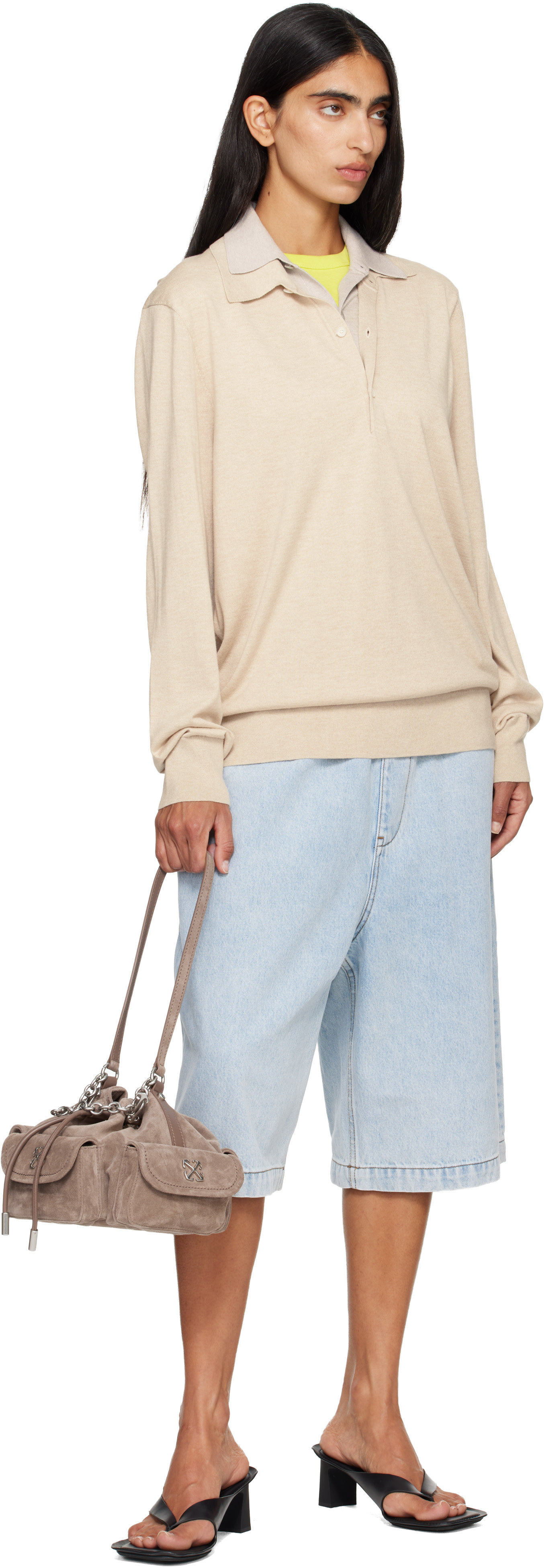 Off-White - Sac seau Dumbo.B brun