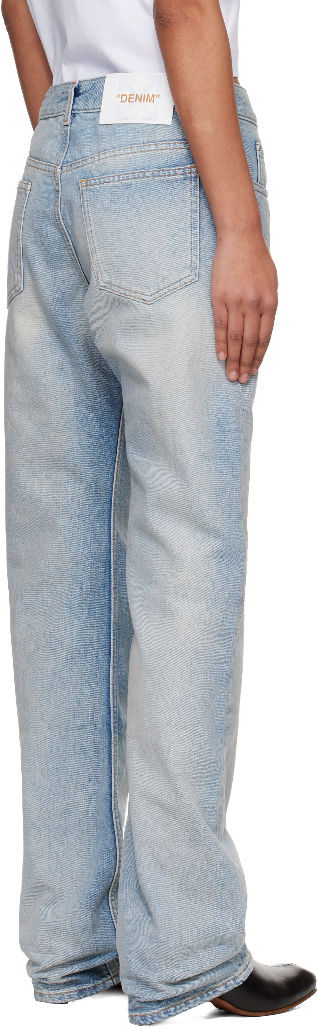 Off-White ライトブルーデニム Off-White: Blue New 90S Fit Jeans | SSENSE