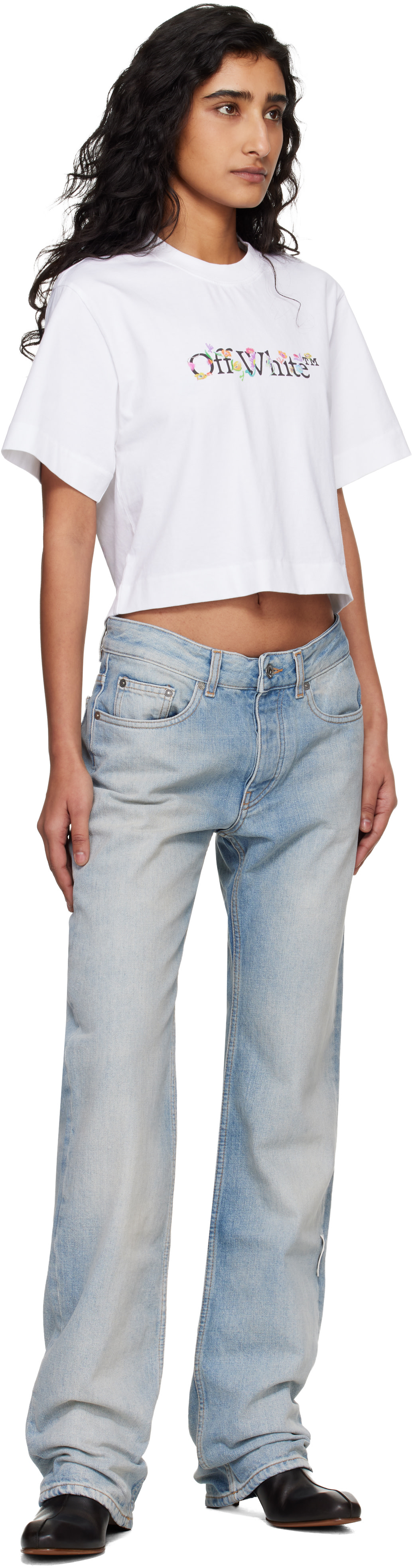 Off-White: Blue New 90S Fit Jeans | SSENSE