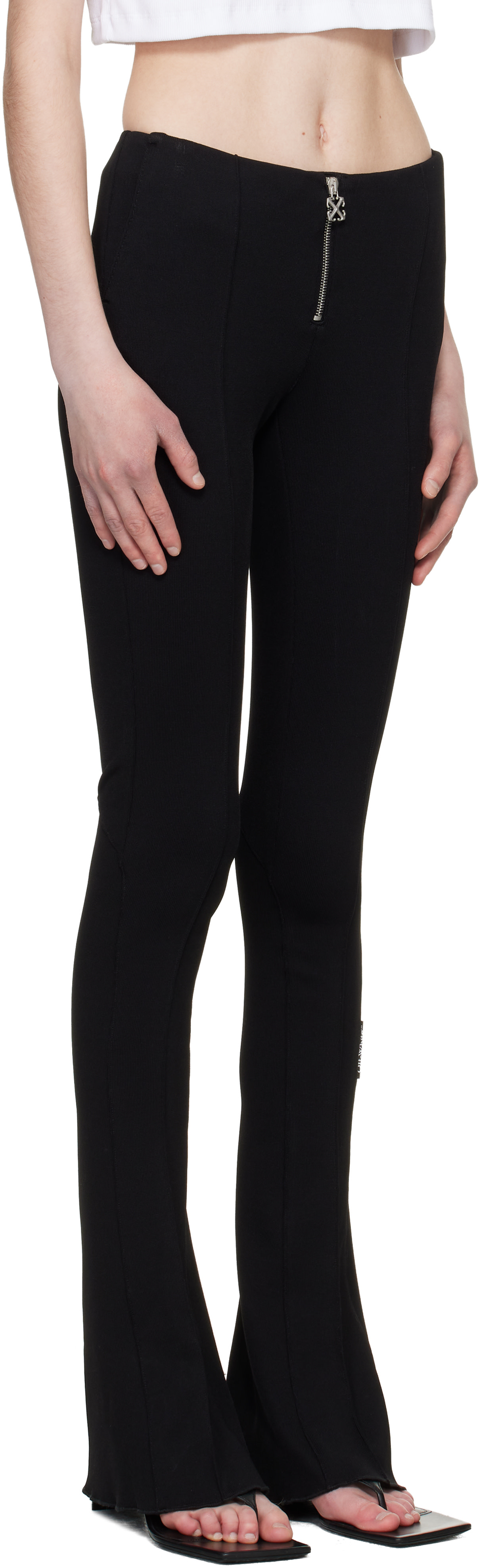 Off-White - Black Heavy Jersey Slim Trousers
