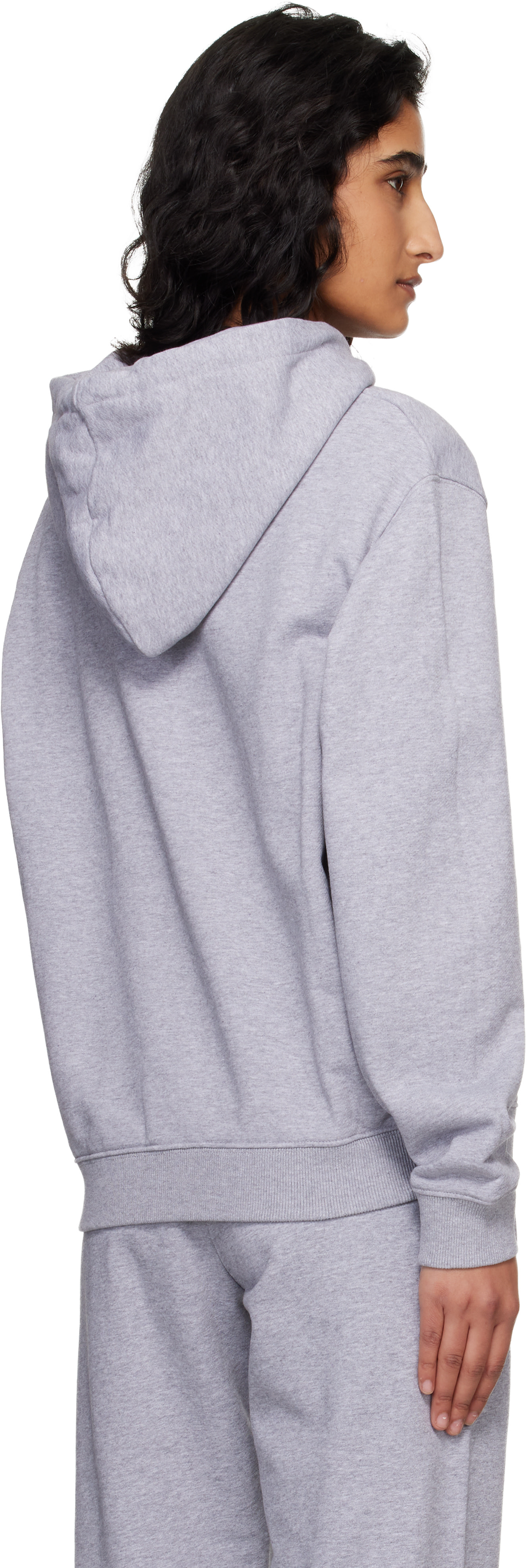 Off-White - Pull à capuche Shadow gris