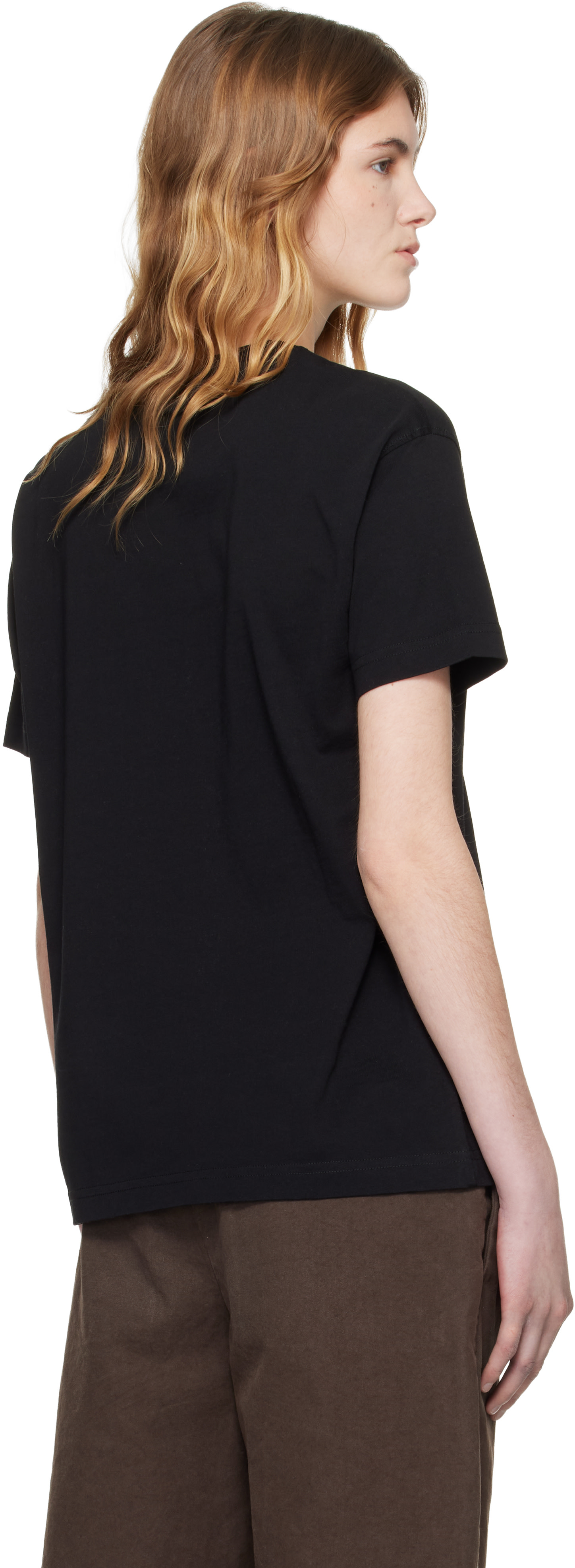 Off-White - T-shirt Reg noir à logo Shadow