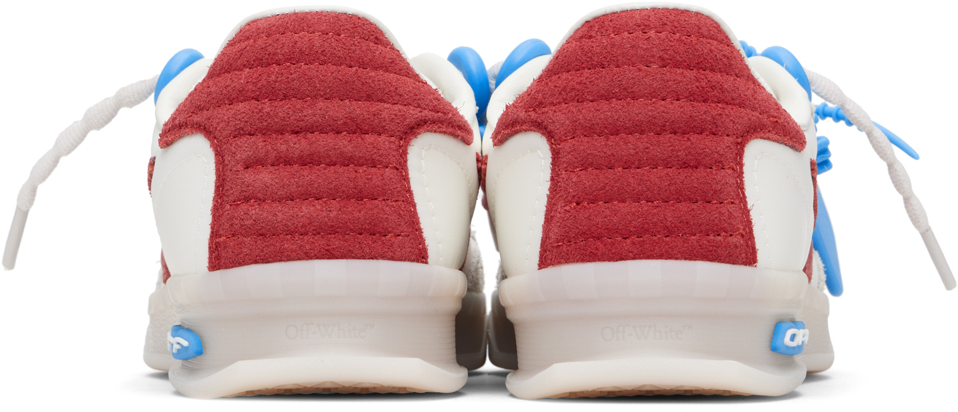 Off-White - Baskets New Slim blanc et rouge