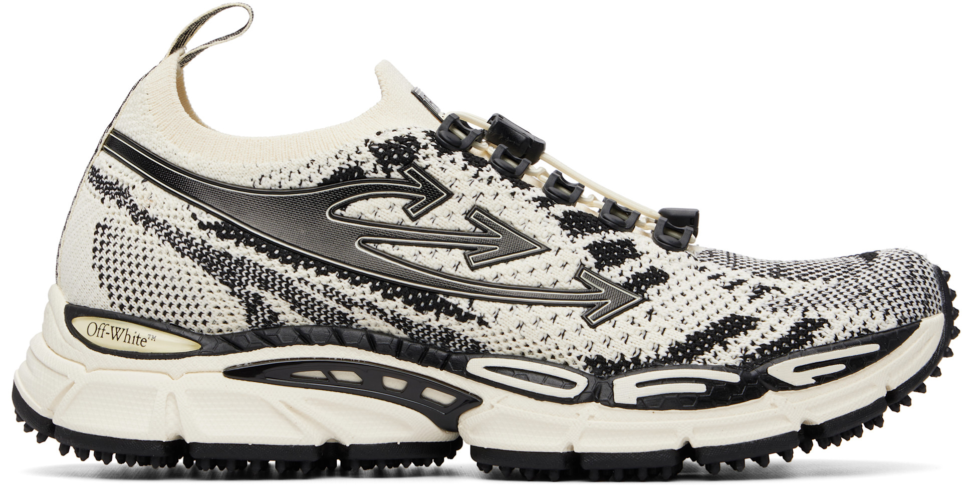 Off-White - Baskets Be Right Back blanc cassé en tricot