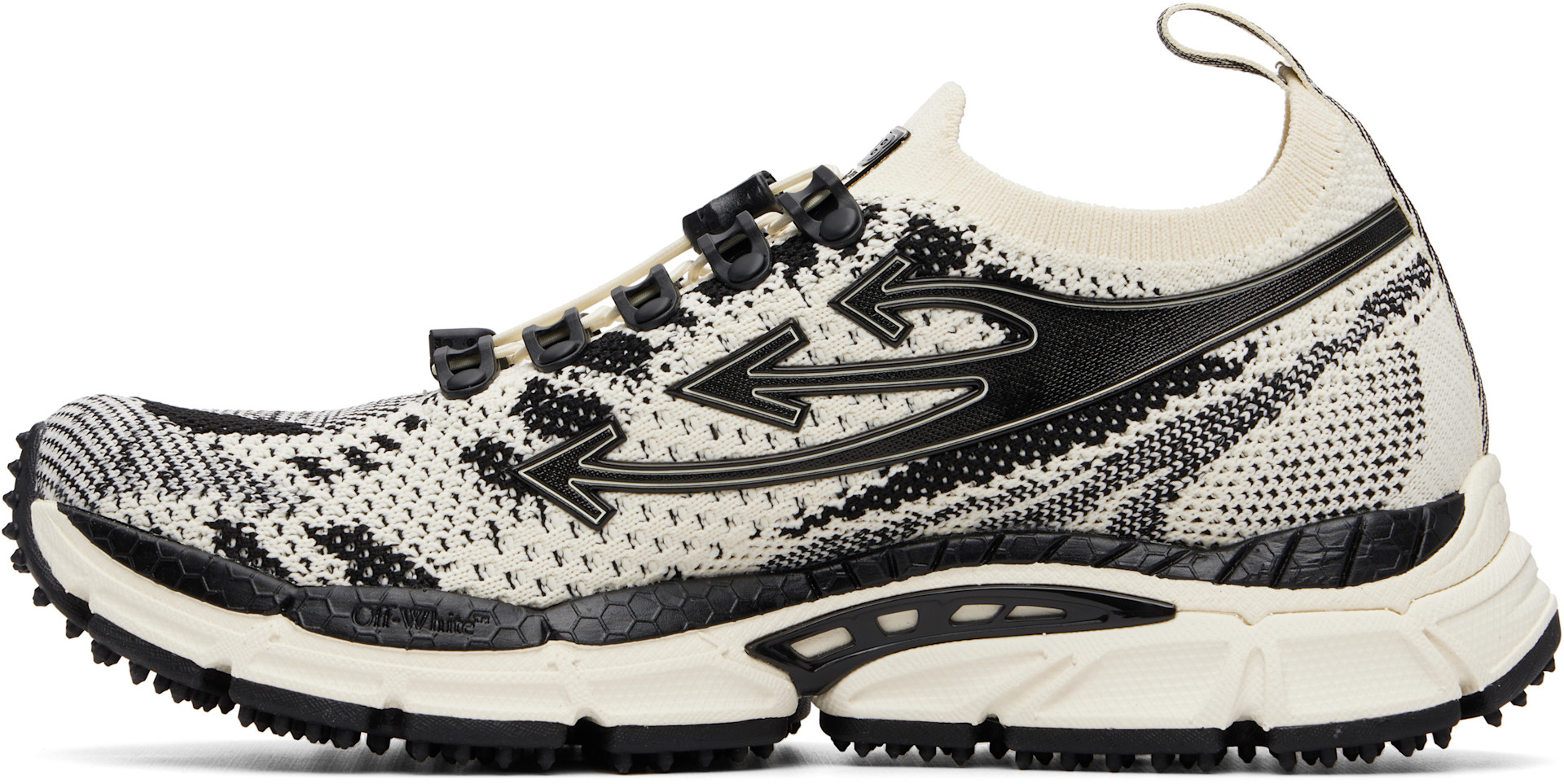 Off-White - Baskets Be Right Back blanc cassé en tricot