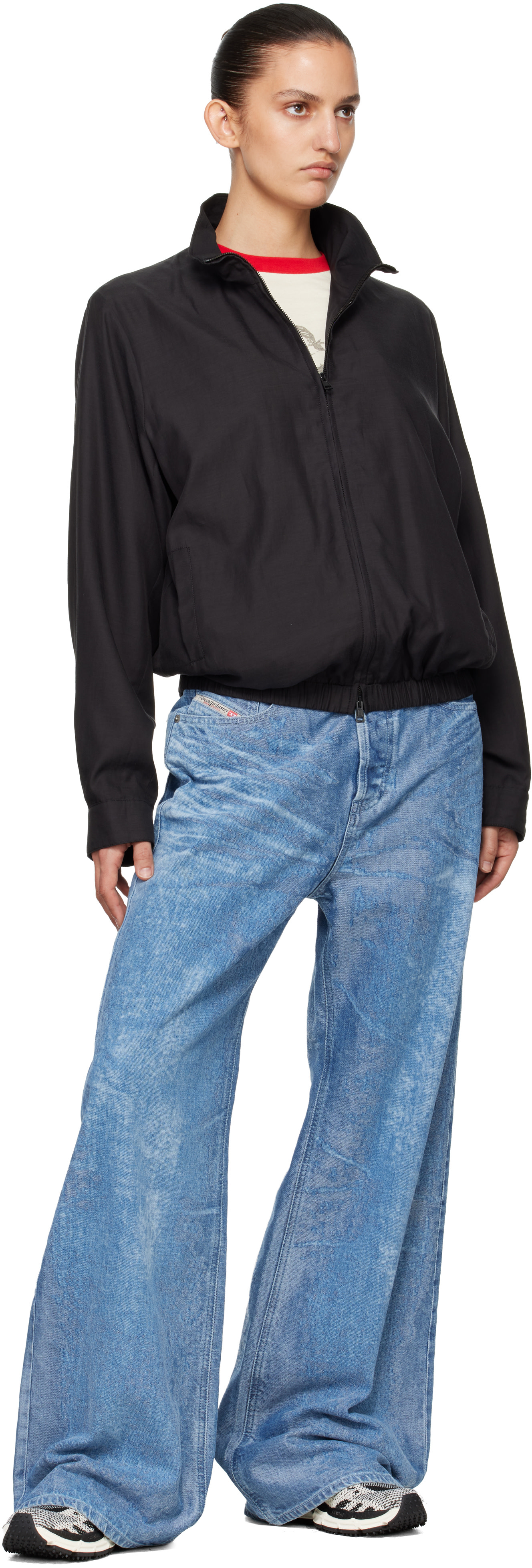 Off-White - Baskets Be Right Back blanc cassé en tricot