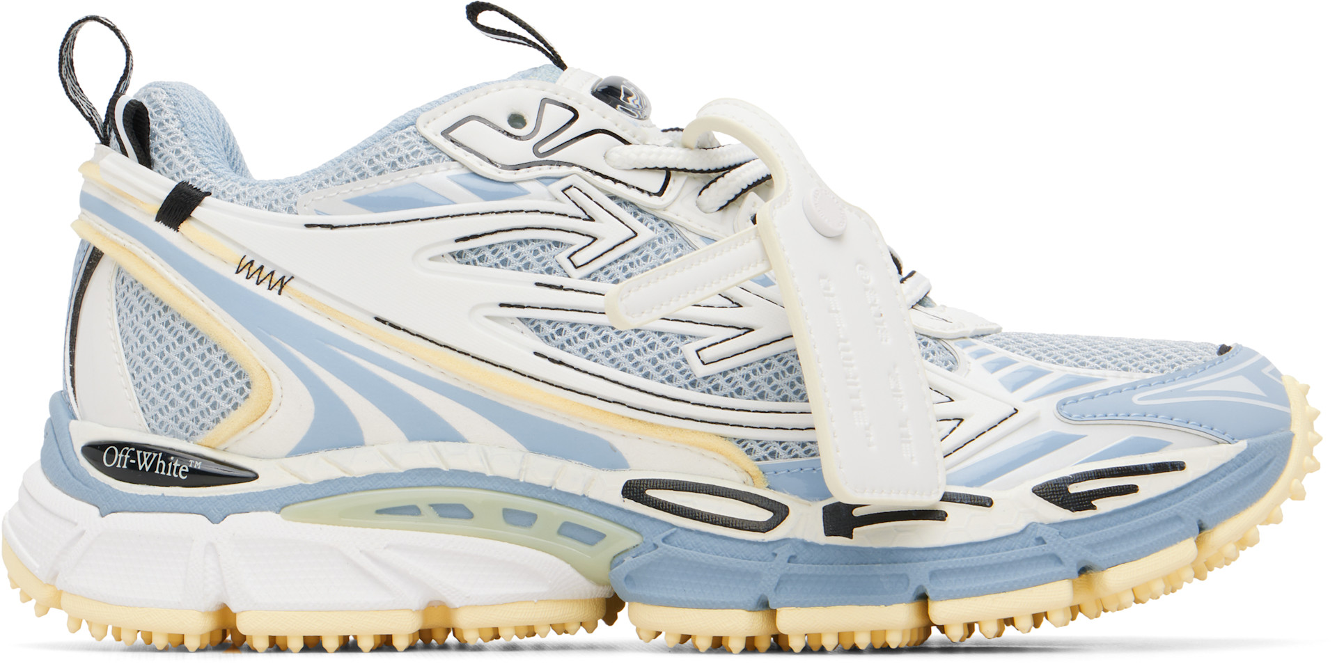 Off-White - Baskets Be Right Back bleu et blanc