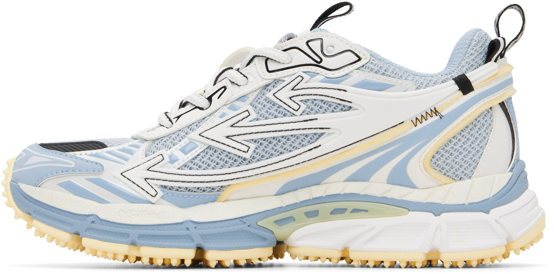 Off-White - Baskets Be Right Back bleu et blanc