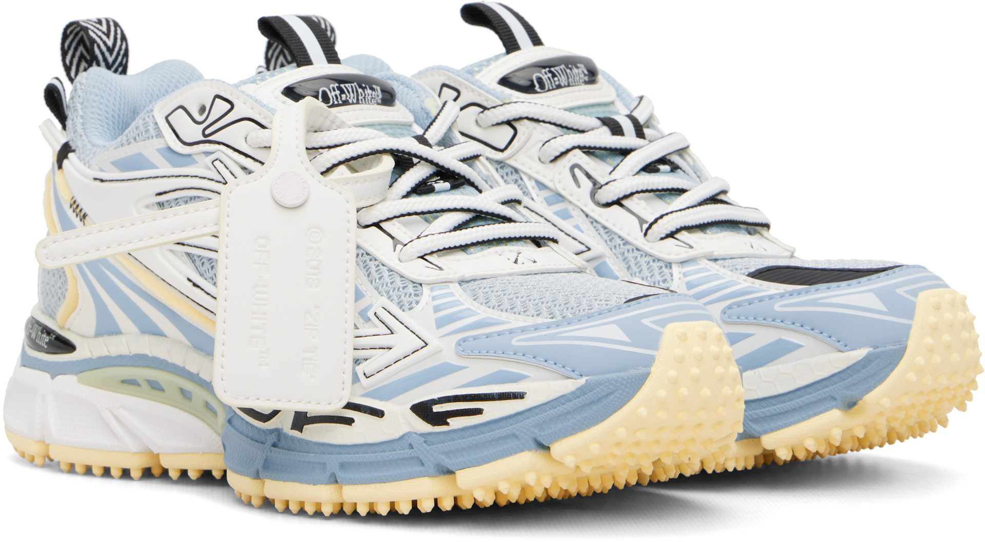 Off-White - Blue & White 'Be Right Back' Sneakers