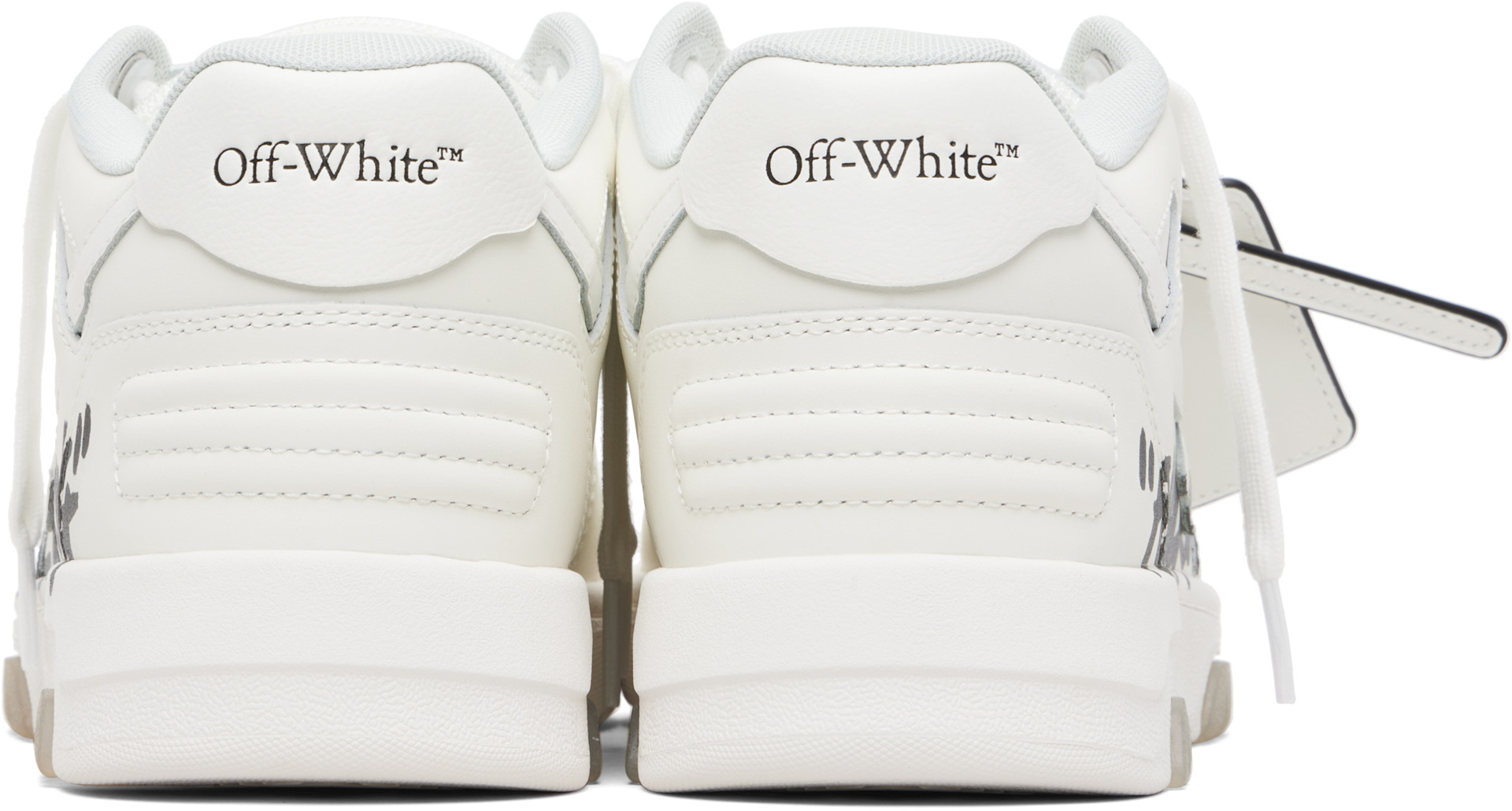 Off-White: White Out Of Office 'For Walking' Sneakers | SSENSE