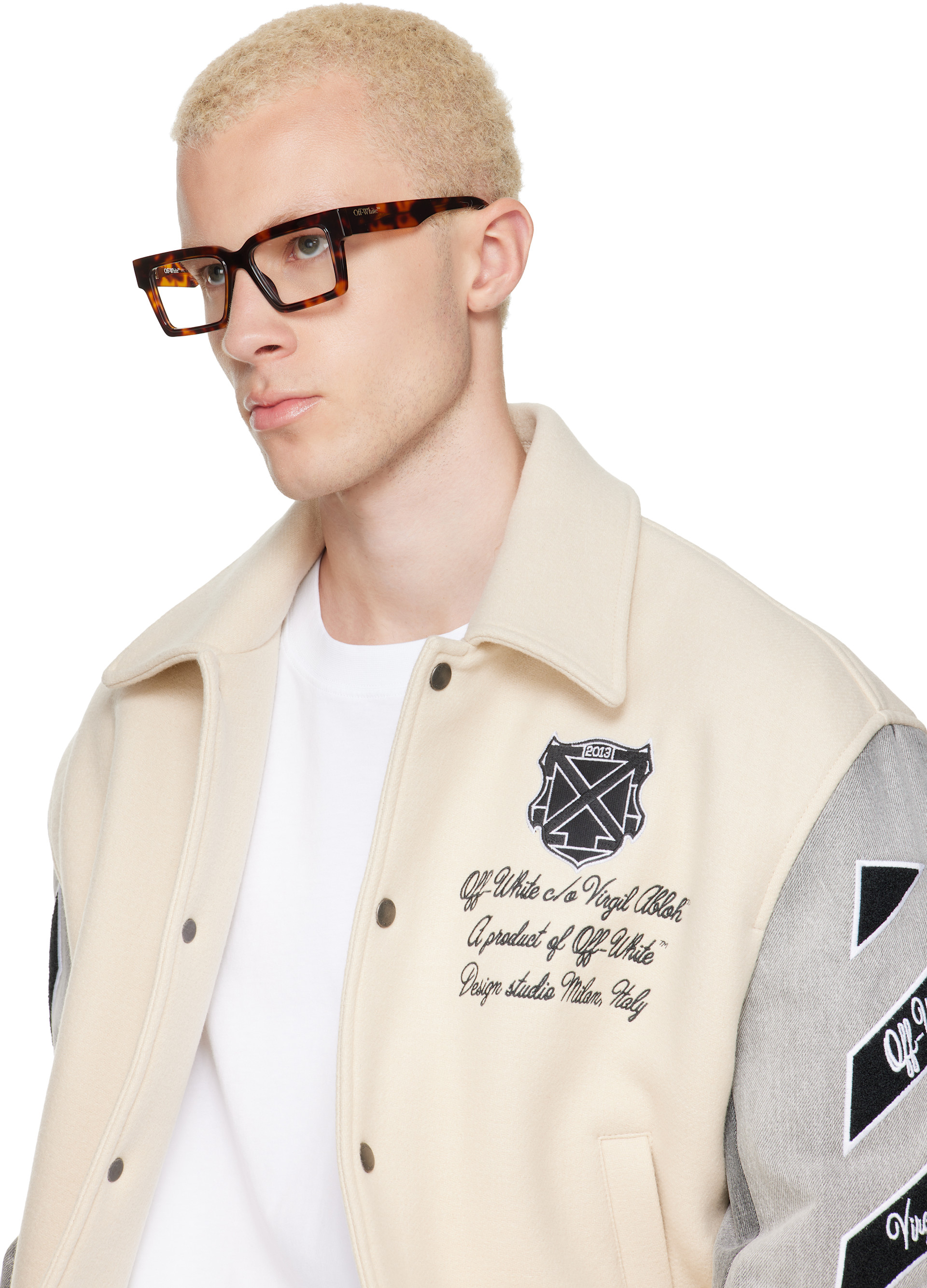 Off-White - 브라운 5029 안경