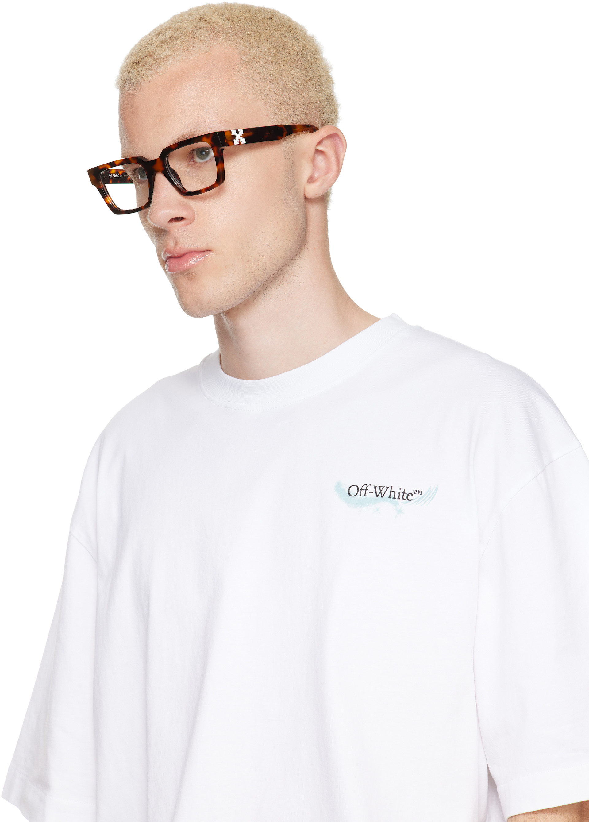 Off-White - 브라운 스타일 21 안경