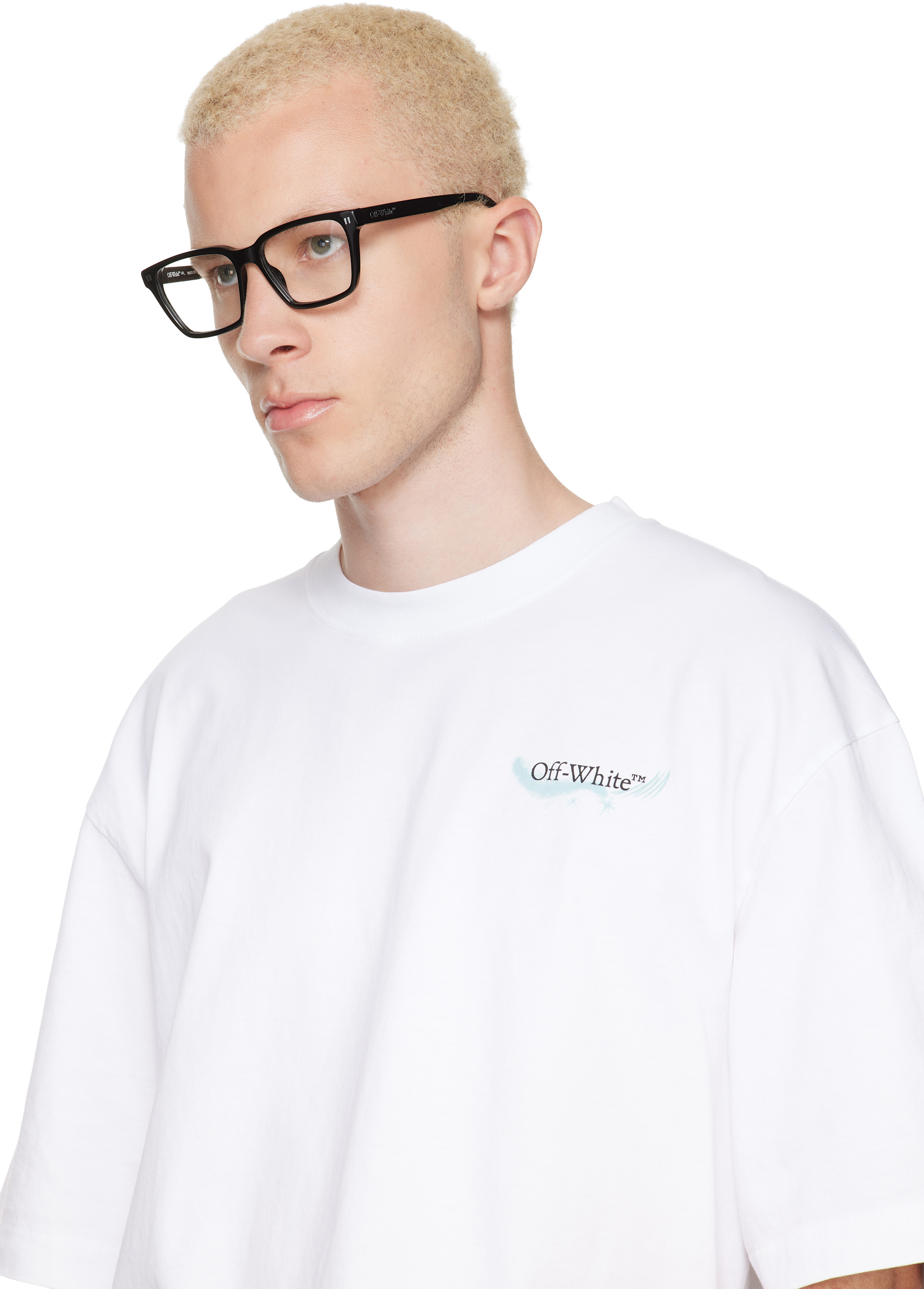 Off-White - 블랙 스타일 8I 안경