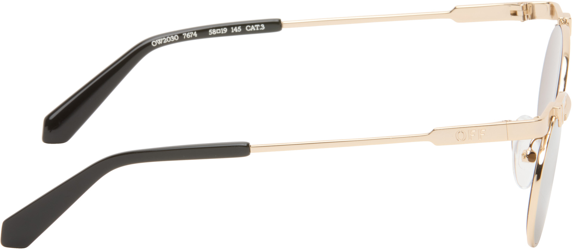 Off-White - Lunettes de soleil OW2030 dorées