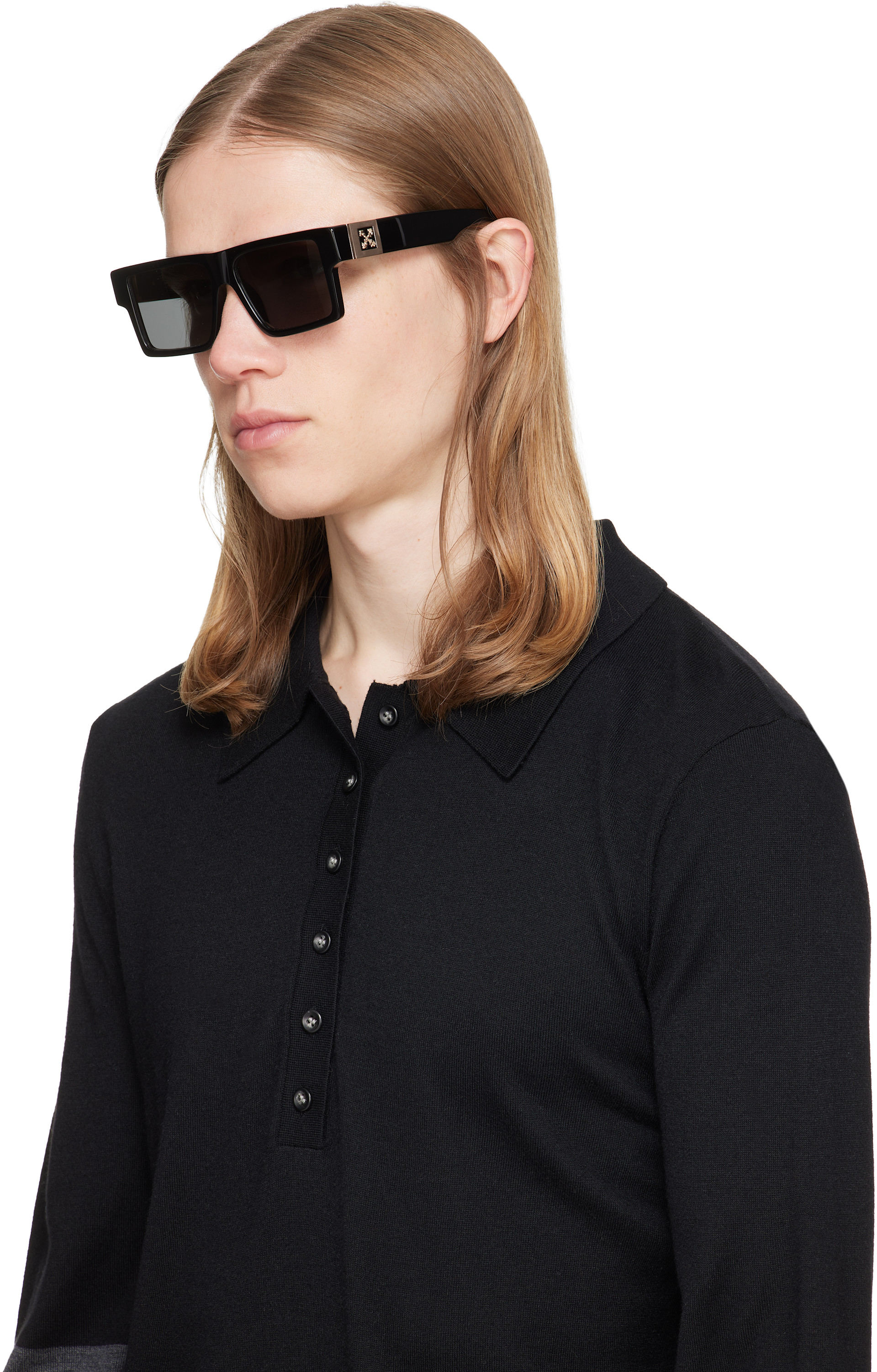 Off-White - Lunettes de soleil Henderson noires