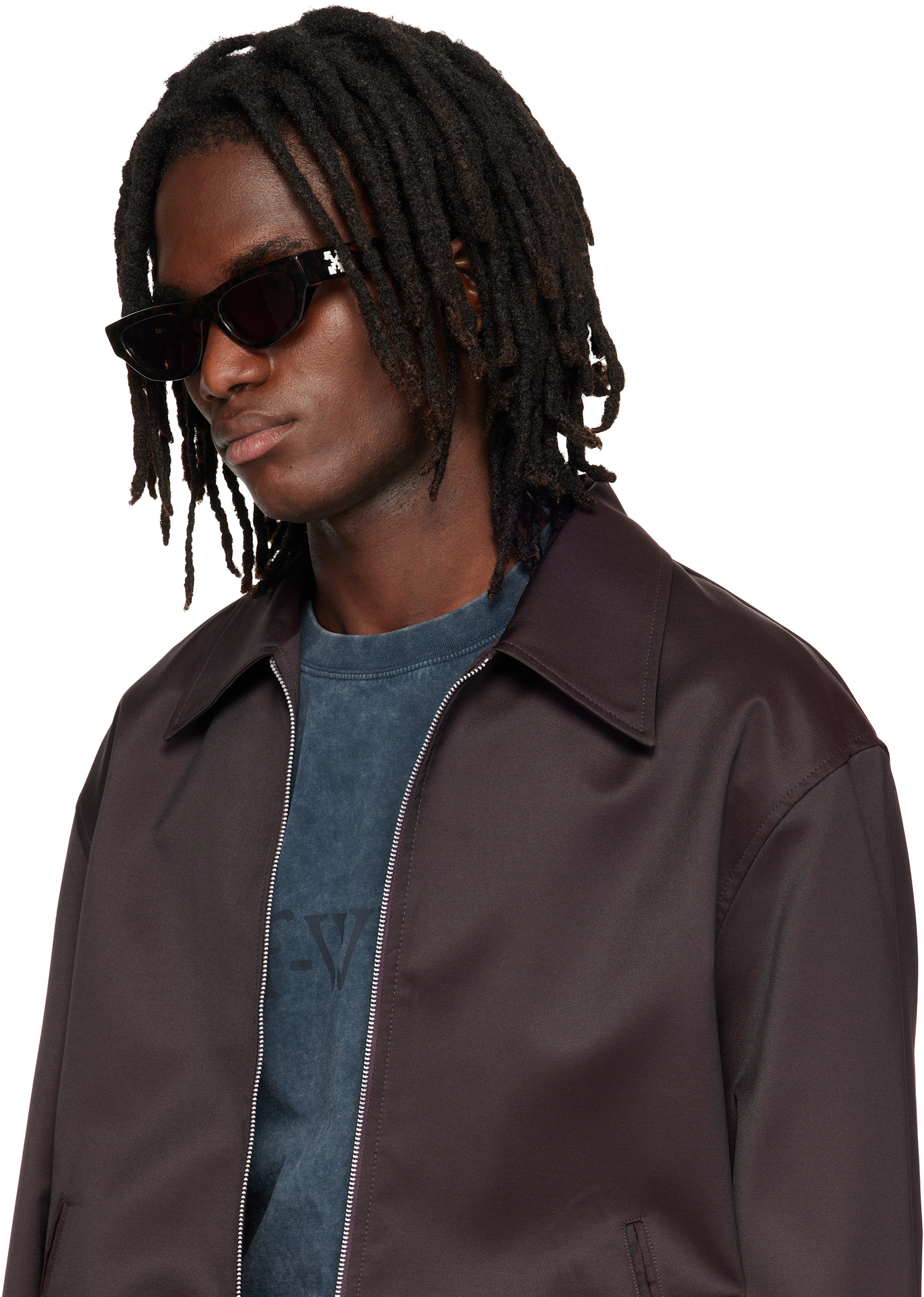 Off-White - Lunettes de soleil Honolulu brunes
