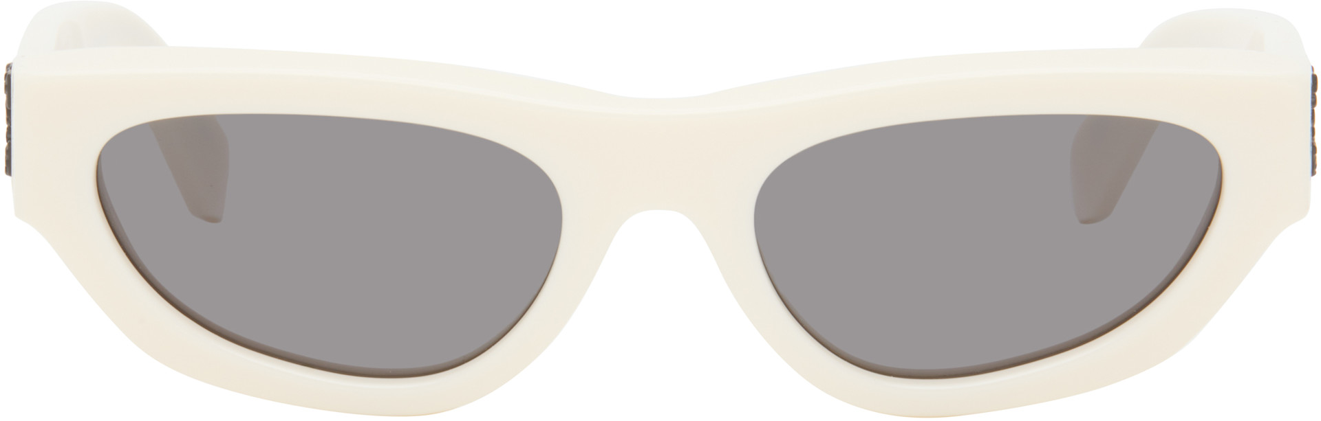 Off-White - Lunettes de soleil Honolulu blanc cassé
