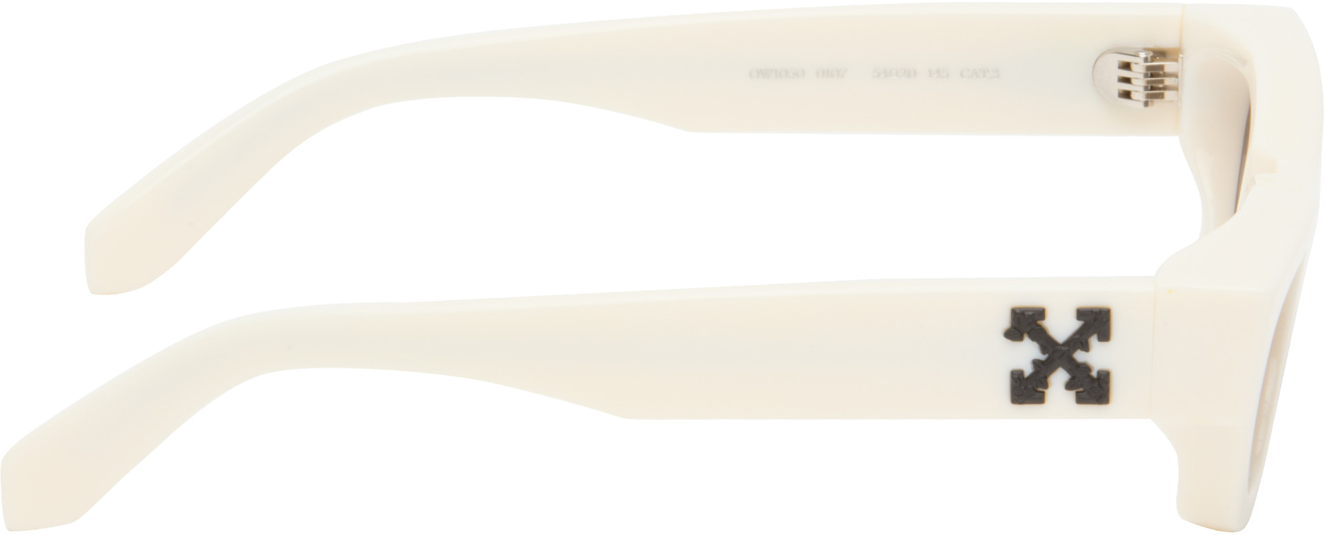 Off-White - Lunettes de soleil Honolulu blanc cassé