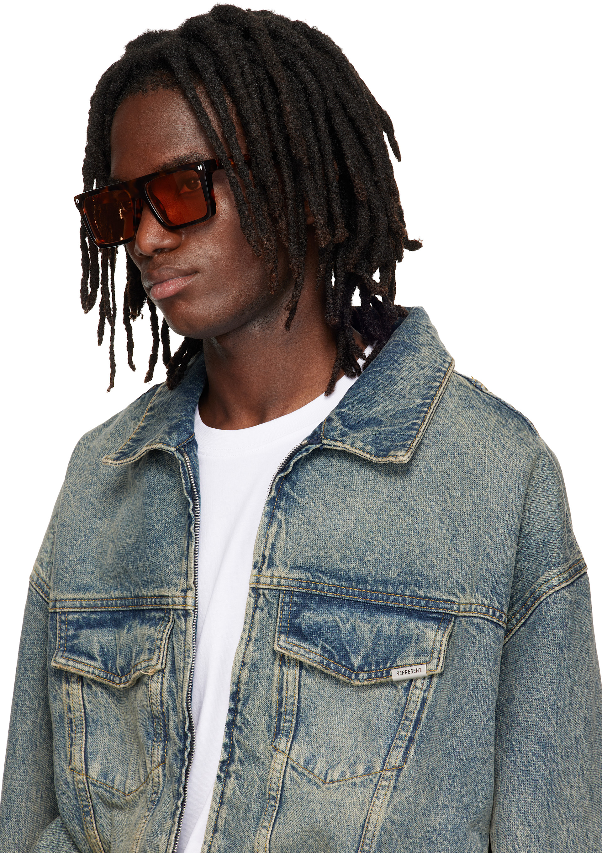 Off-White - Lunettes de soleil Bridgeport brunes