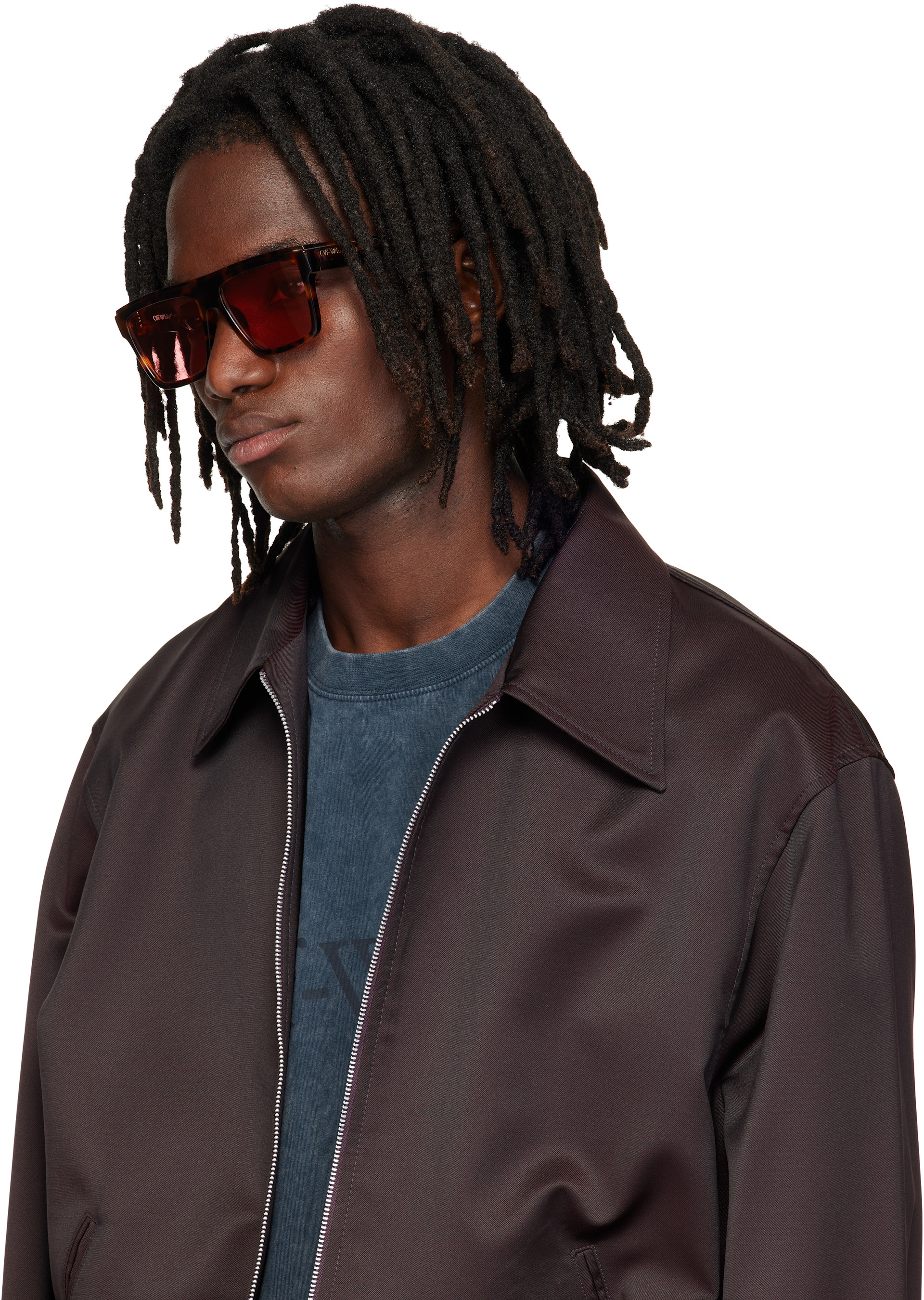 Off-White - Brown Warwick Sunglasses