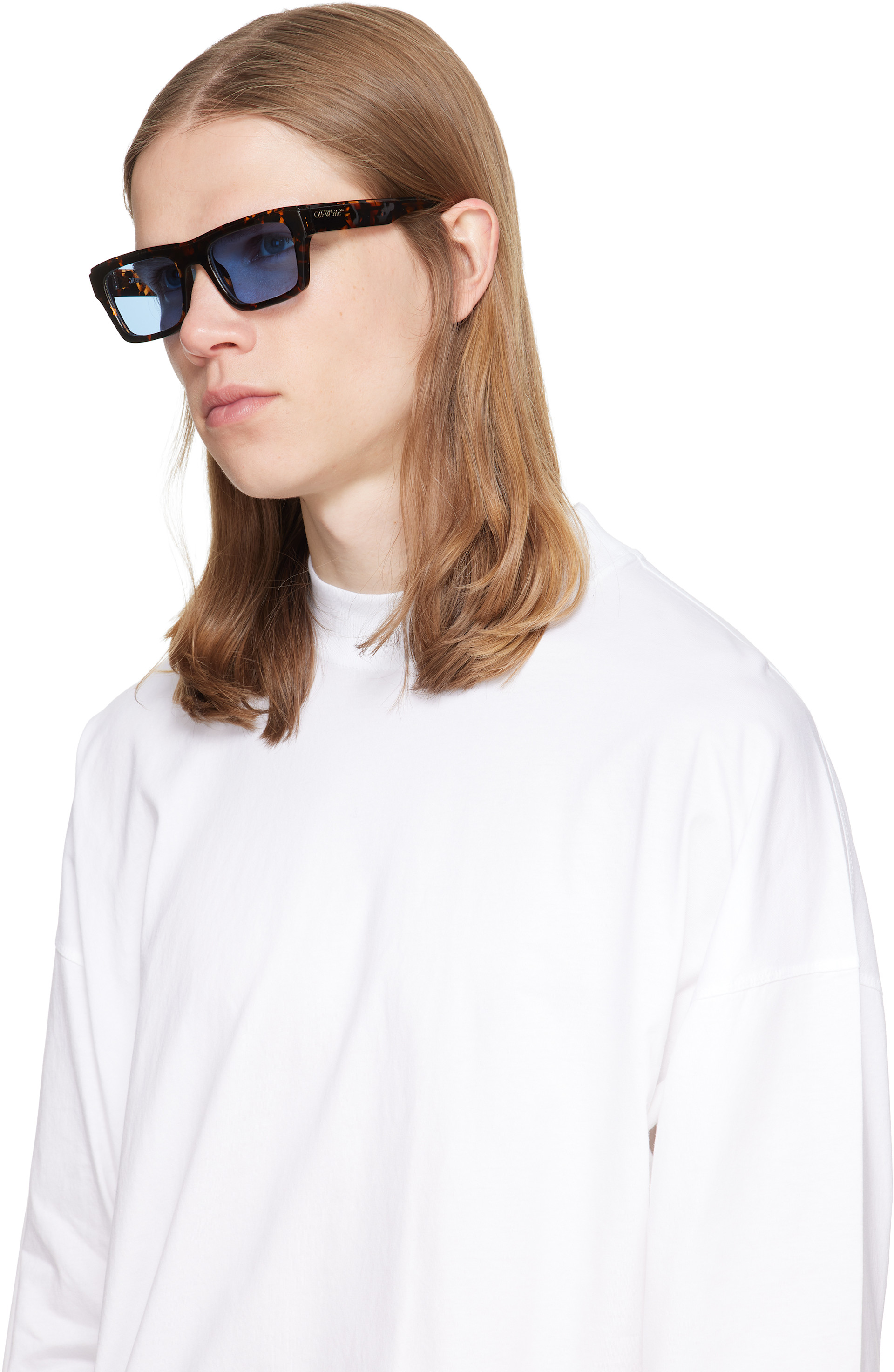 Off-White - Lunettes de soleil Flint brunes