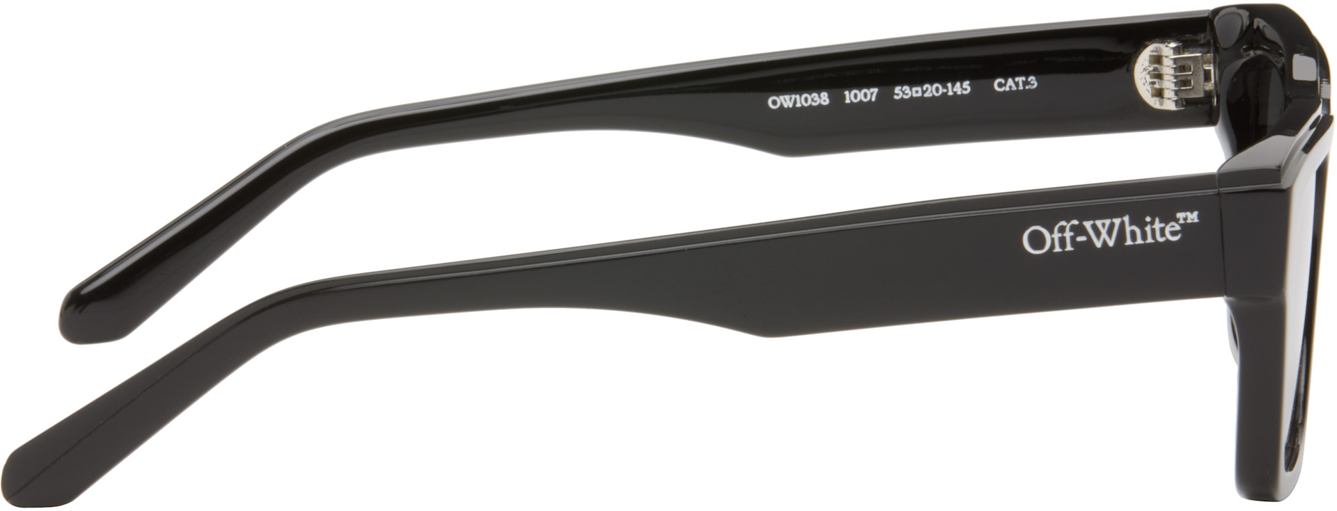 Off-White - Lunettes de soleil Flint noires
