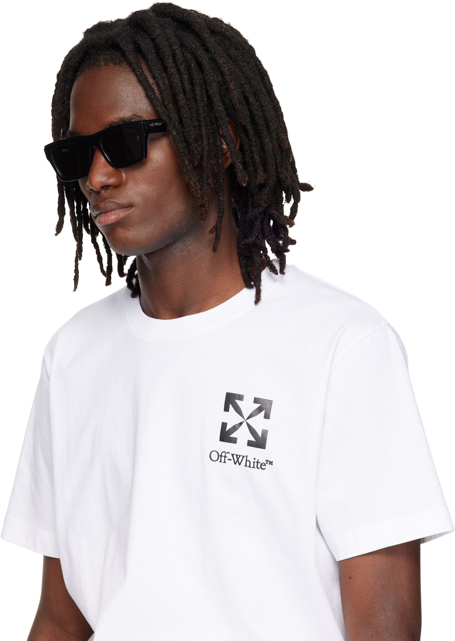 Off-White - Lunettes de soleil Flint noires