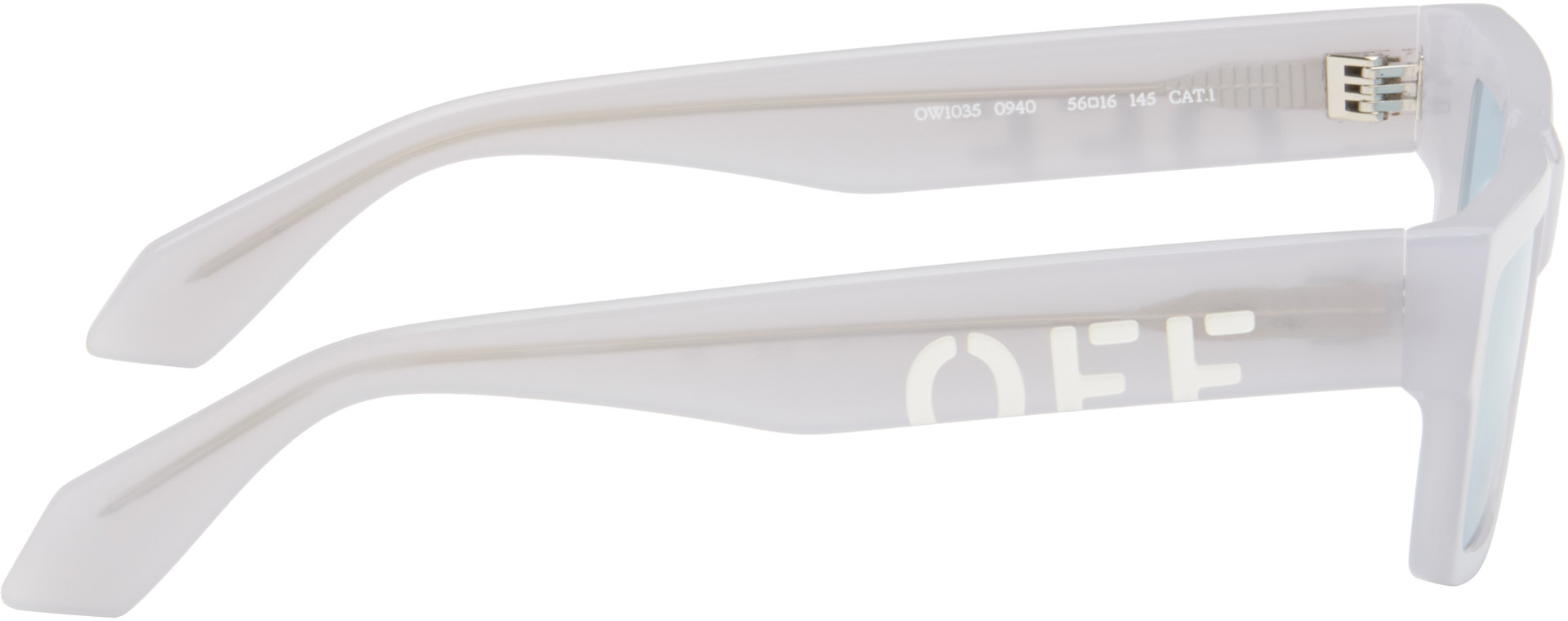 Off-White - Lunettes de soleil Montgomery bleues