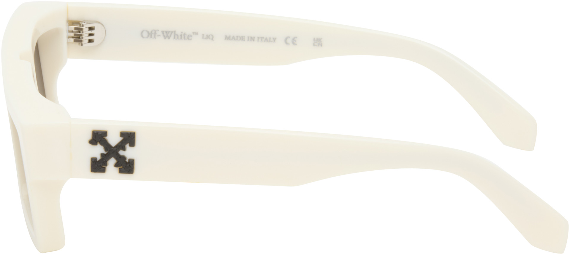 Off-White - Lunettes de soleil Ruby blanc cassé