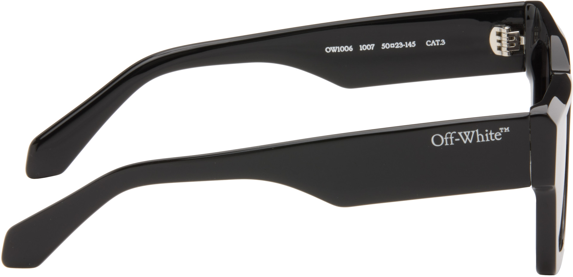 Off-White - Lunettes de soleil Davie noires