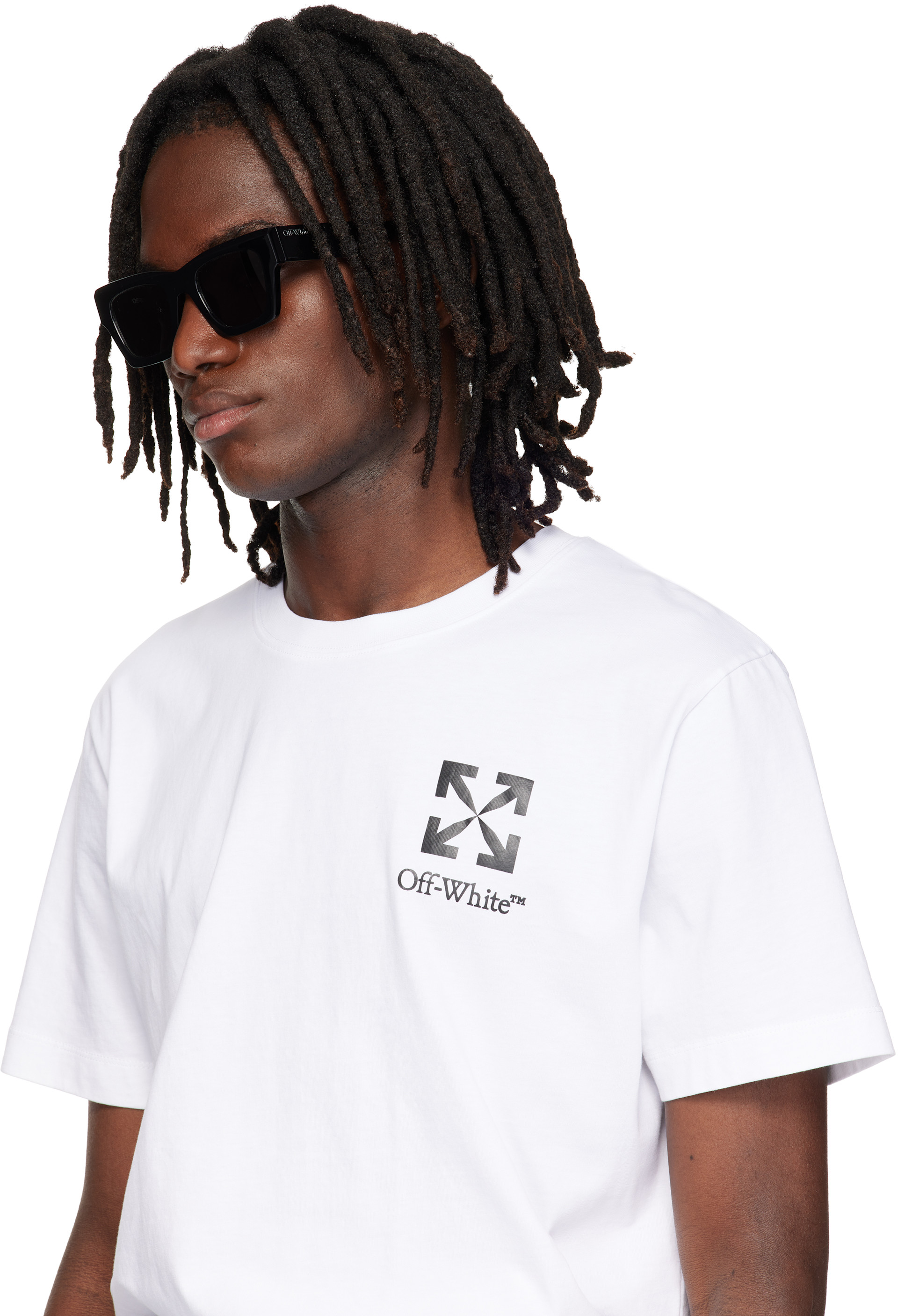 Off-White - Lunettes de soleil Davie noires