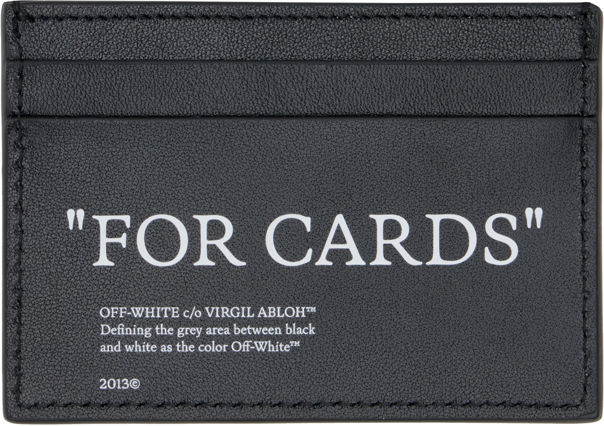 Off-White - ブラック Quote カードケース