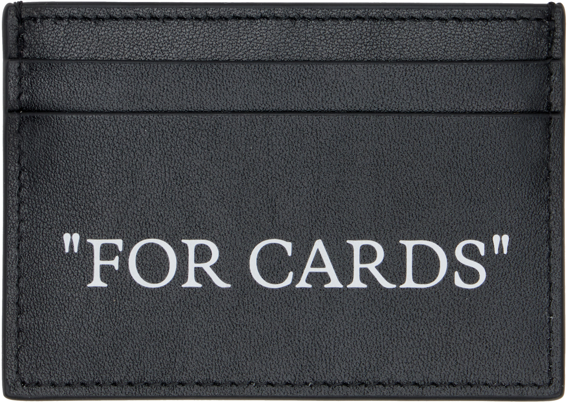 Off-White - ブラック Quote カードケース