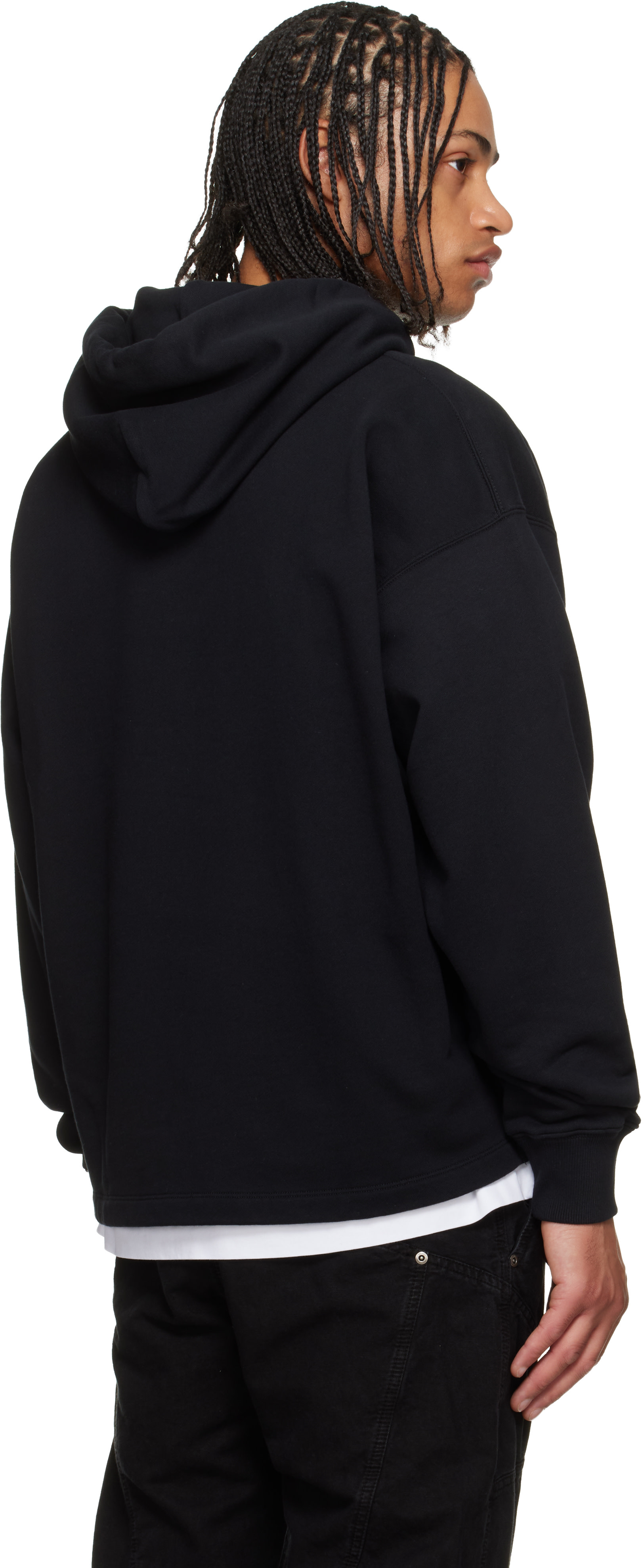 Off-White - Pull à capuche décontracté Eagle Rock noir