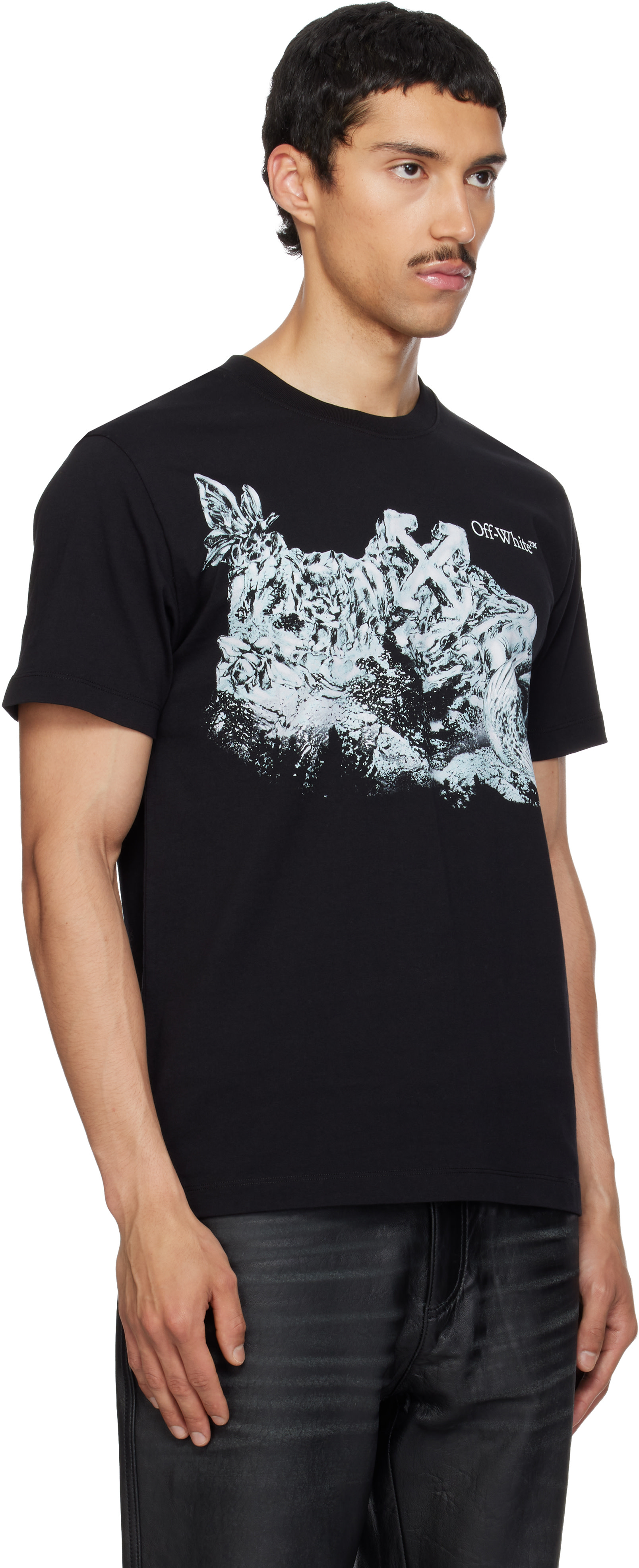 Off-White - ブラック Eagle Rock スリムフィットTシャツ