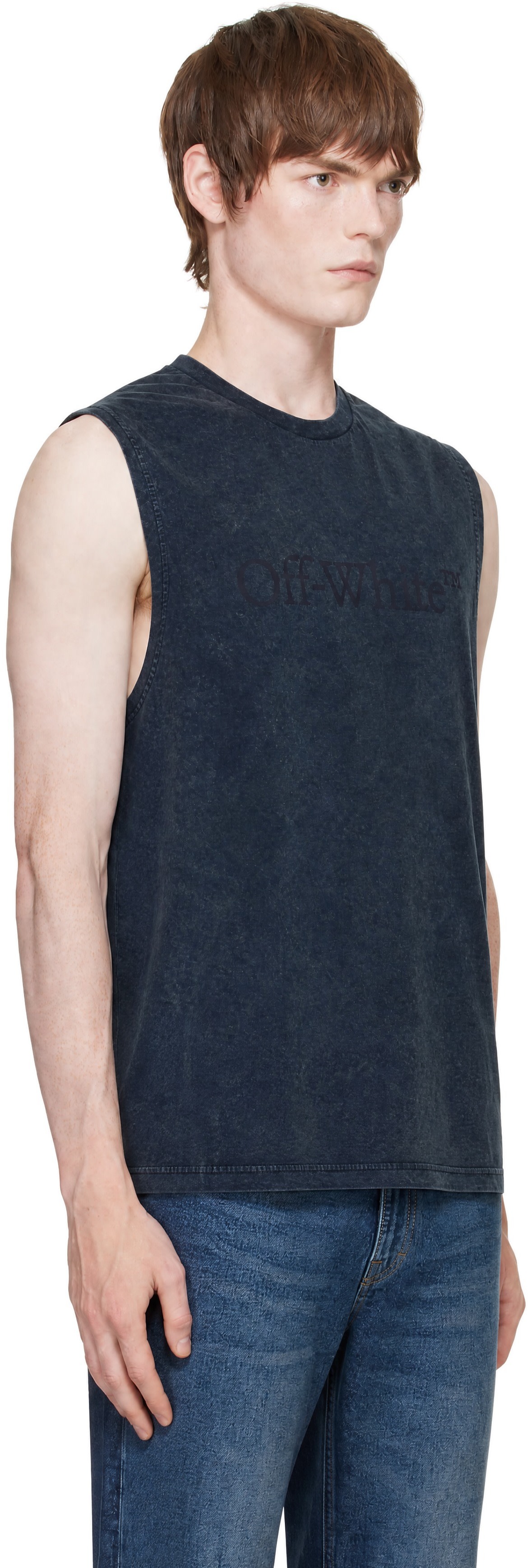 Off-White - Black Laundry Sleeveless T-shirt