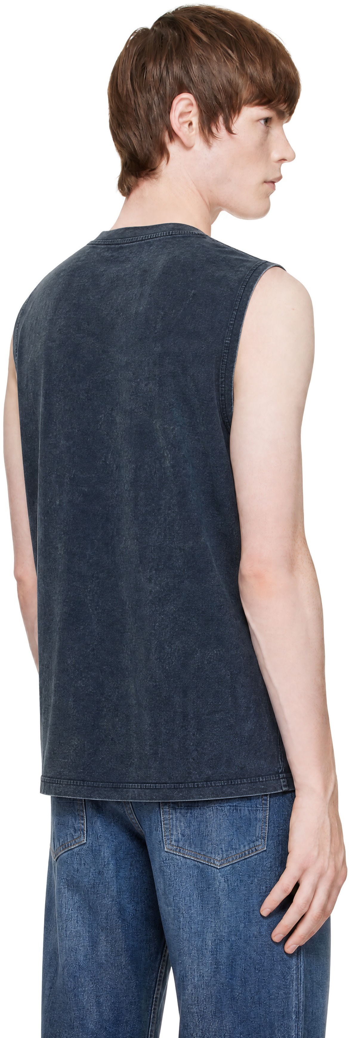 Off-White - Black Laundry Sleeveless T-shirt