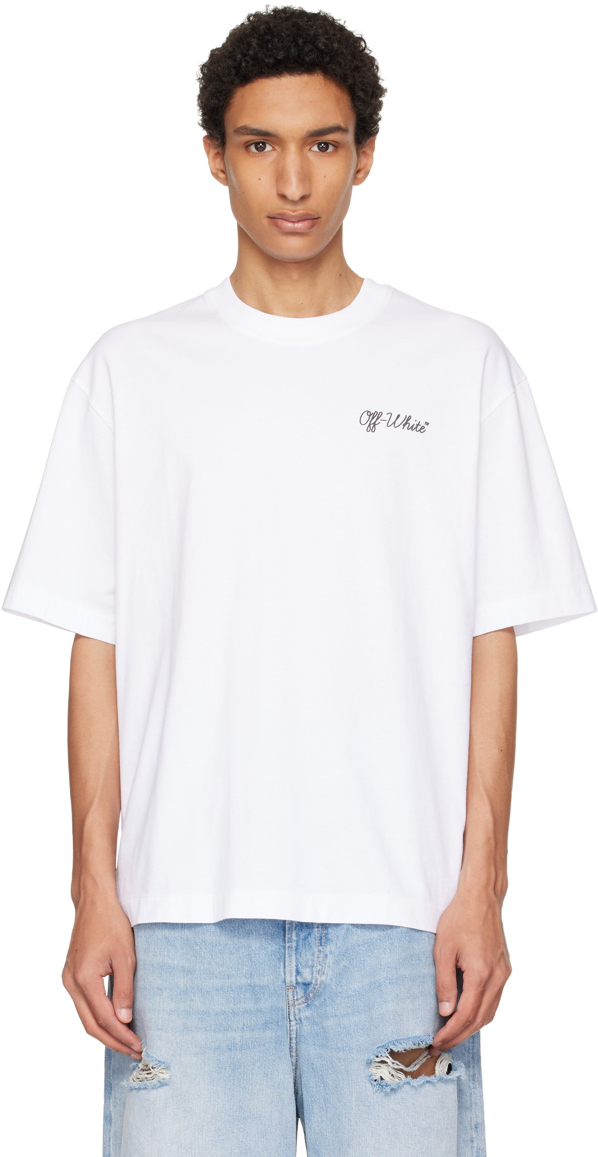 Off-White - White Script Skate T-shirt