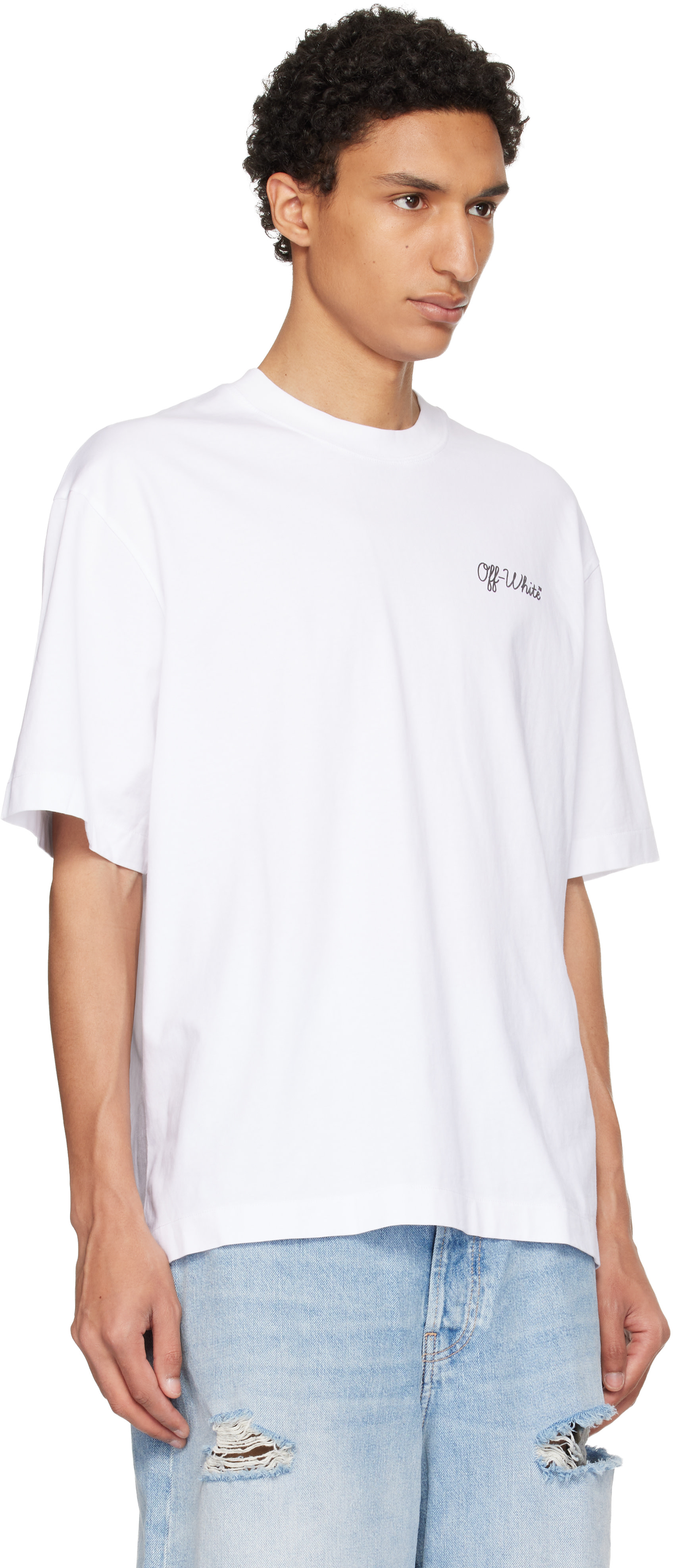 Off-White - White Script Skate T-shirt