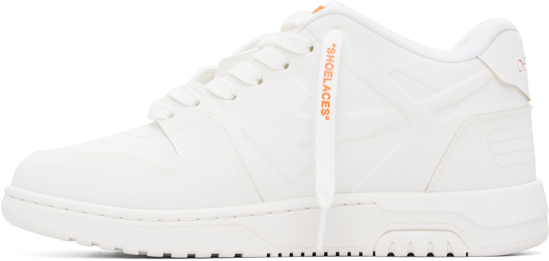 Off-White: White 'Out Of Office' Molded Sneakers | SSENSE