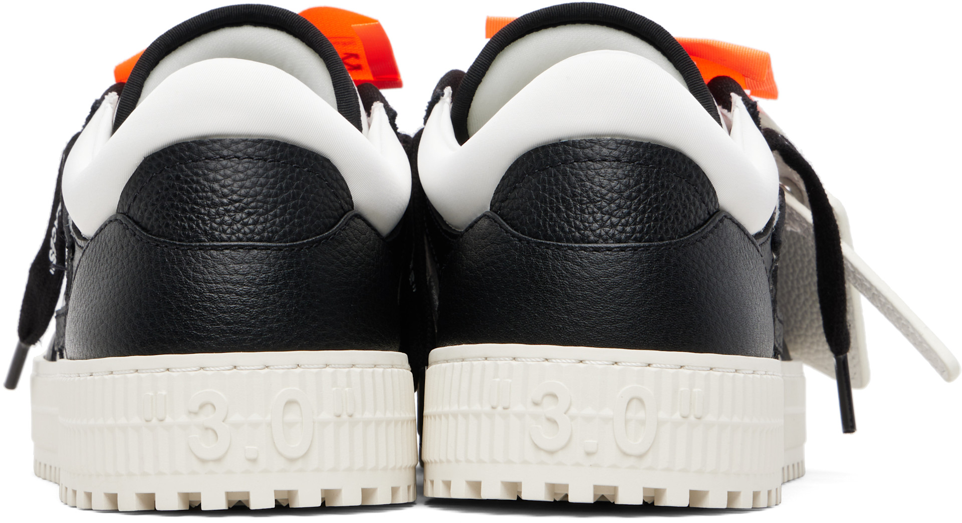 Off-White: White & Black 3.0 Court Low Top Sneakers | SSENSE