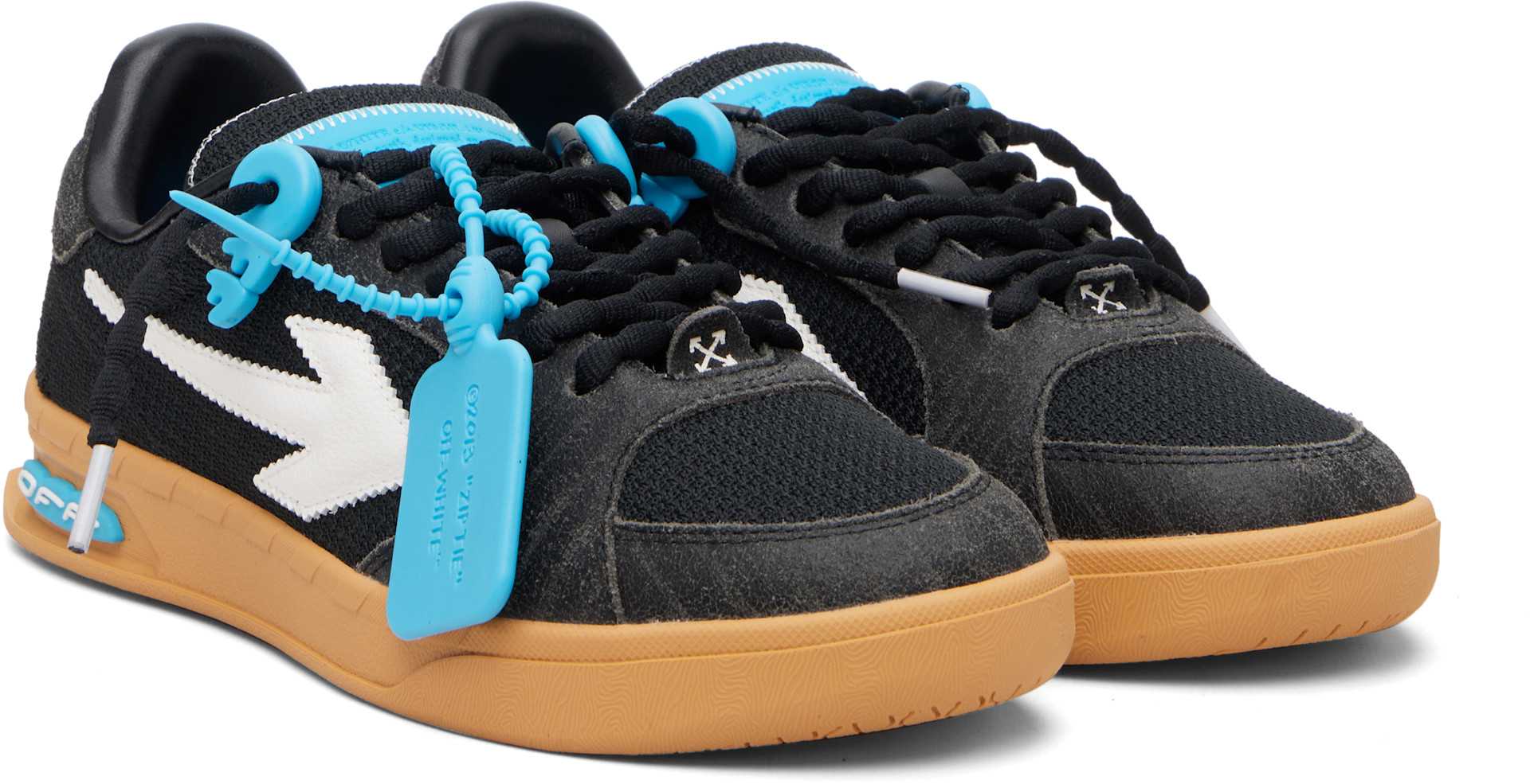 Off-White - Baskets New Slim noires