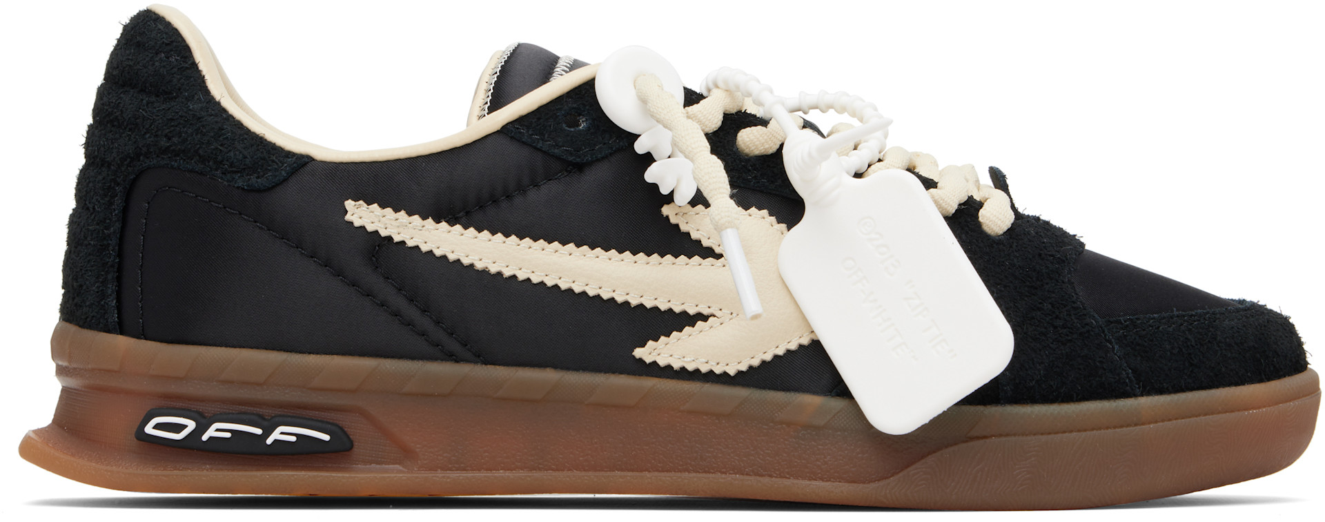 Off-White - Baskets New Slim noires