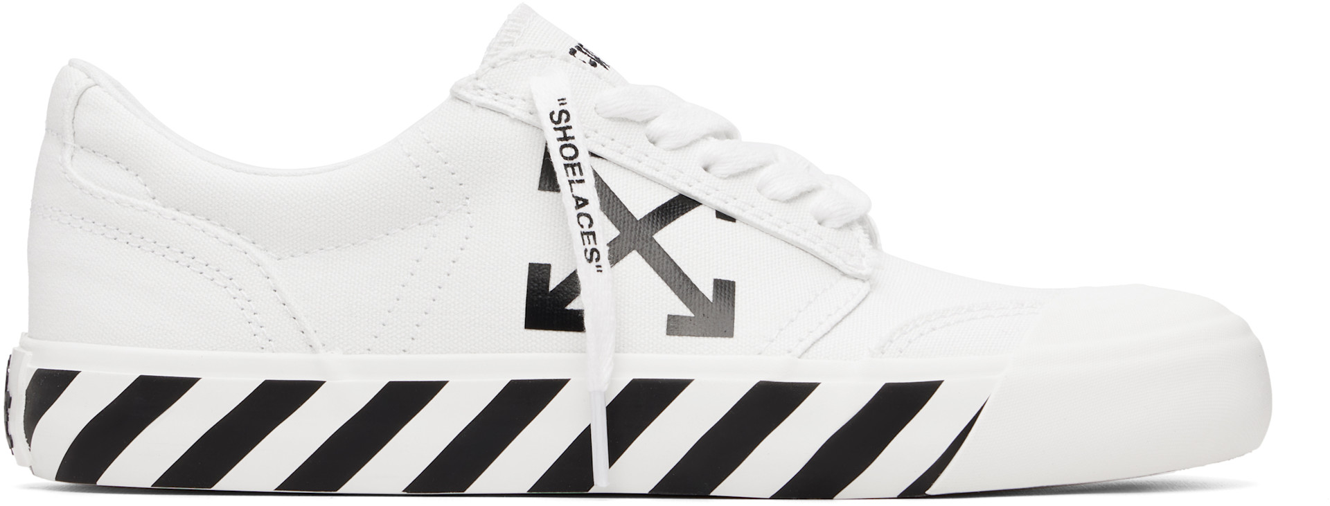 Off-White - Baskets blanches à semelle en caoutchouc vulcanisé