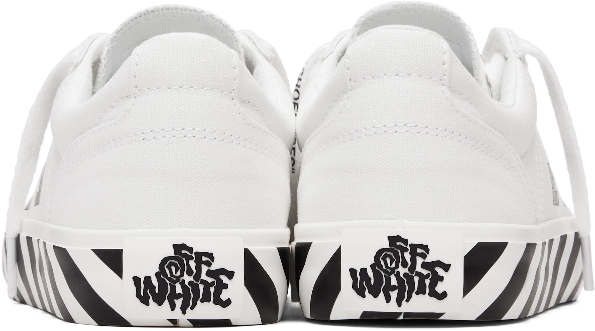 Off-White - Baskets blanches à semelle en caoutchouc vulcanisé